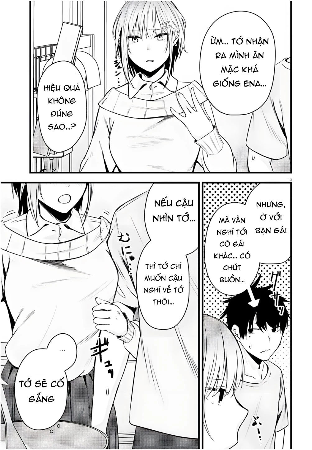 Cô nàng đẹp mã mà bạn gái tôi thích đang nhắm tới tôi Chapter 4 - 13