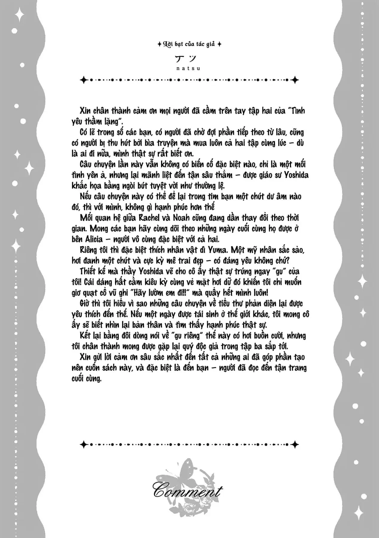 Tình yêu thầm lặng Chapter  10.1 - 10