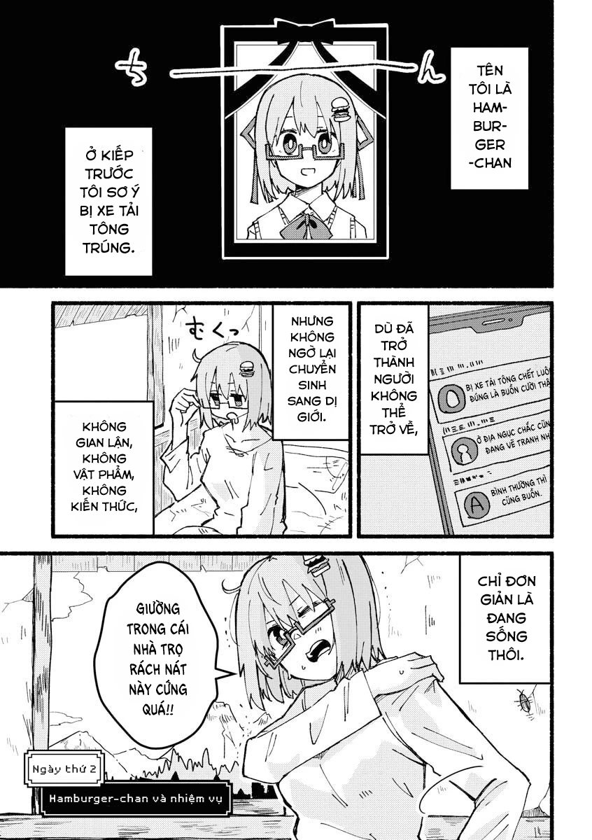 Nhật ký tranh chuyển sinh sang dị giới của Hamburger-chan Chapter 2 - 1