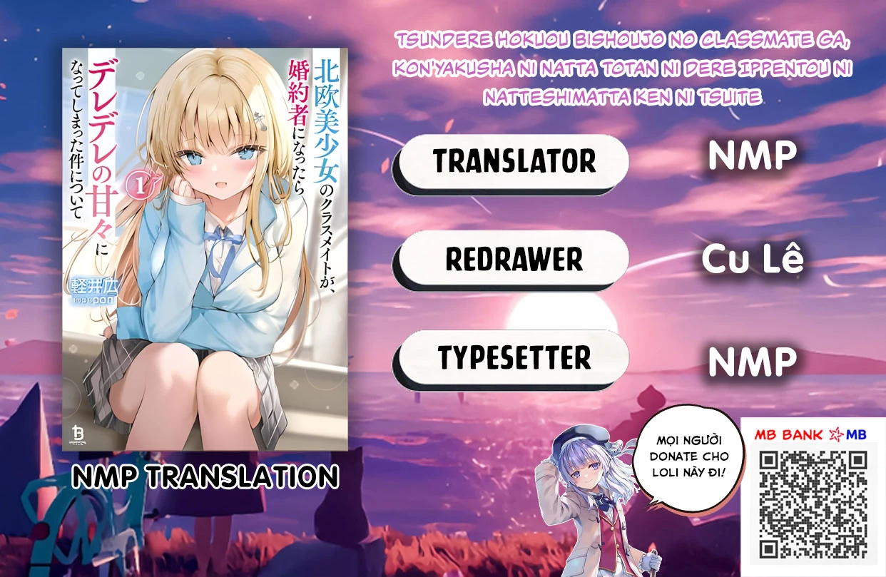 Tsundere Hokuou Bishoujo No Classmate Ga, Kon'yakusha Ni Natta Totan Ni Dere Ippentou Ni Natteshimatta Ken Ni Tsuite Chapter 1 - 1