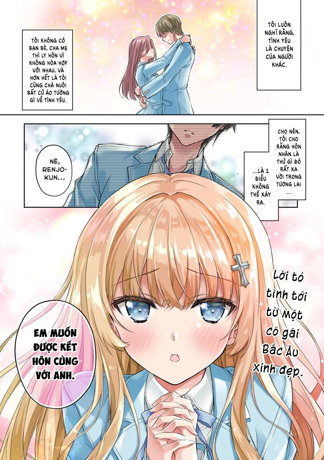 Tsundere Hokuou Bishoujo No Classmate Ga, Kon'yakusha Ni Natta Totan Ni Dere Ippentou Ni Natteshimatta Ken Ni Tsuite Chapter 1 - 2