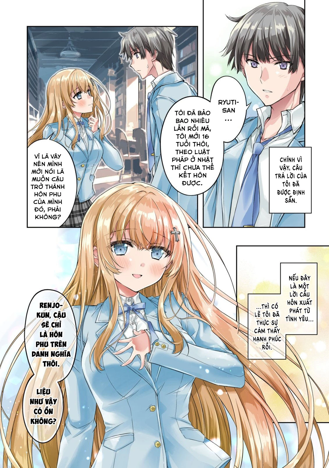 Tsundere Hokuou Bishoujo No Classmate Ga, Kon'yakusha Ni Natta Totan Ni Dere Ippentou Ni Natteshimatta Ken Ni Tsuite Chapter 1 - 4