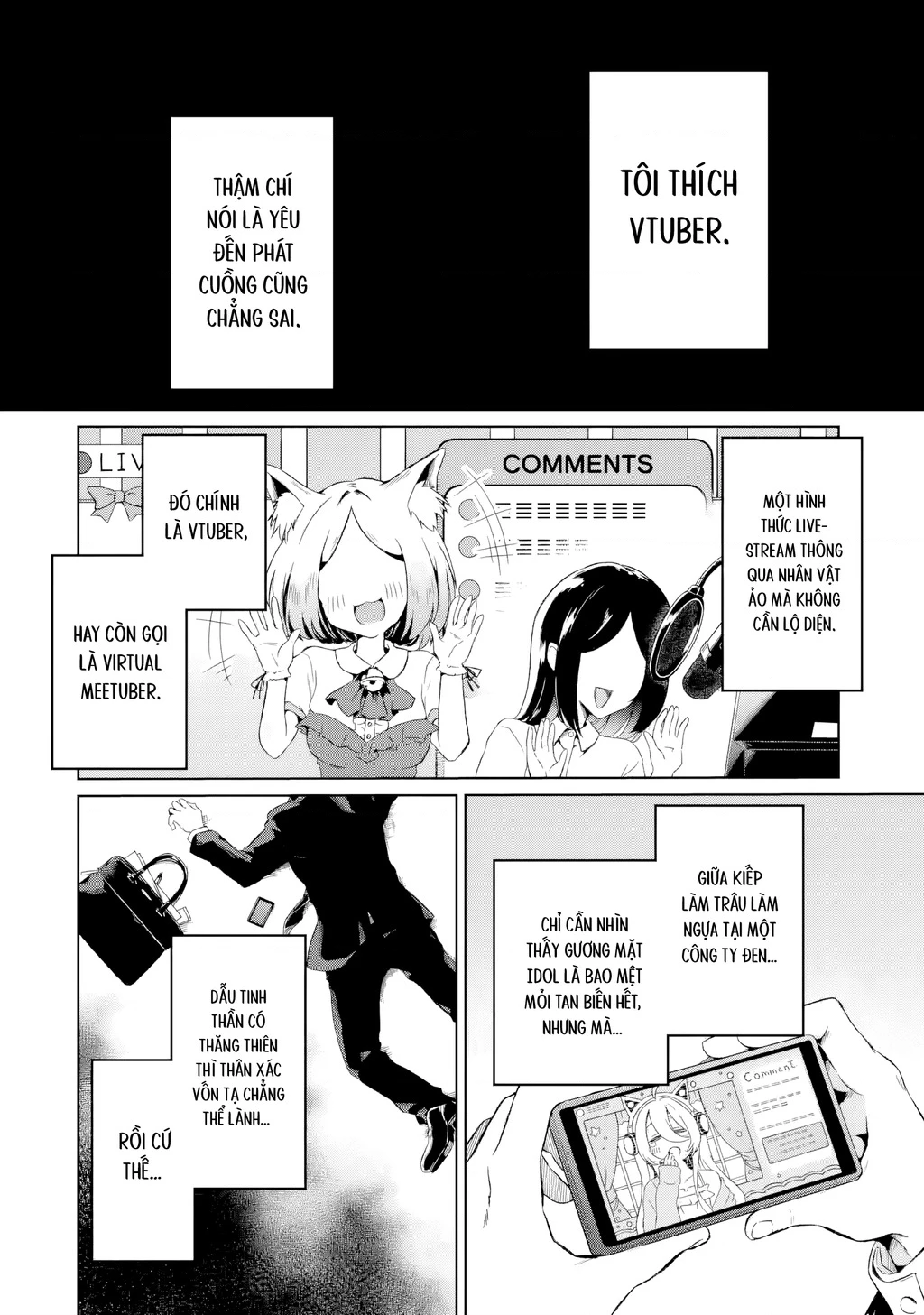 Chuyển sinh thành Vtuber, tôi đi quyến rũ tất cả Vtuber của công ty mình Chapter 1 - 3