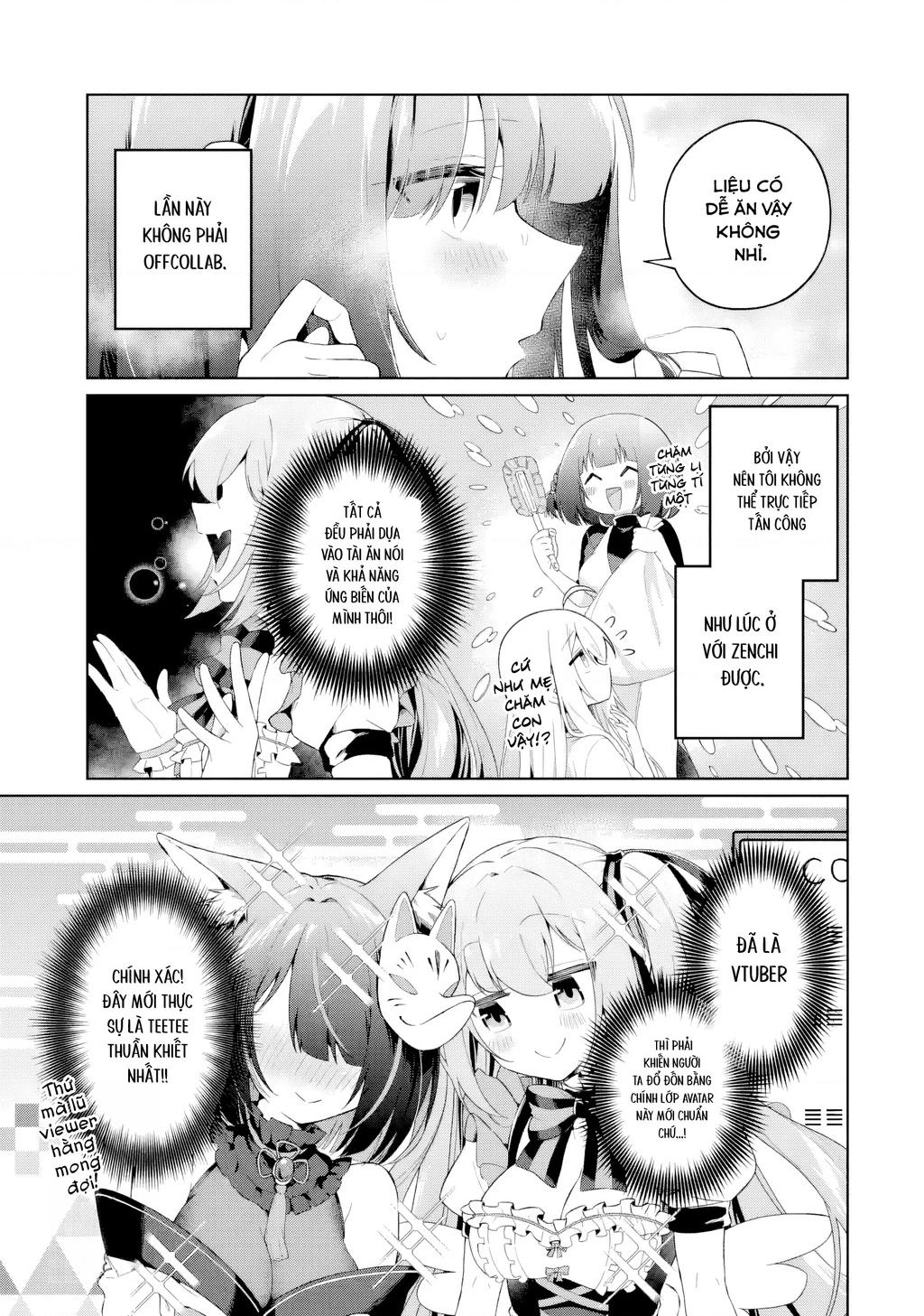 Chuyển sinh thành Vtuber, tôi đi quyến rũ tất cả Vtuber của công ty mình Chapter 5 - 3