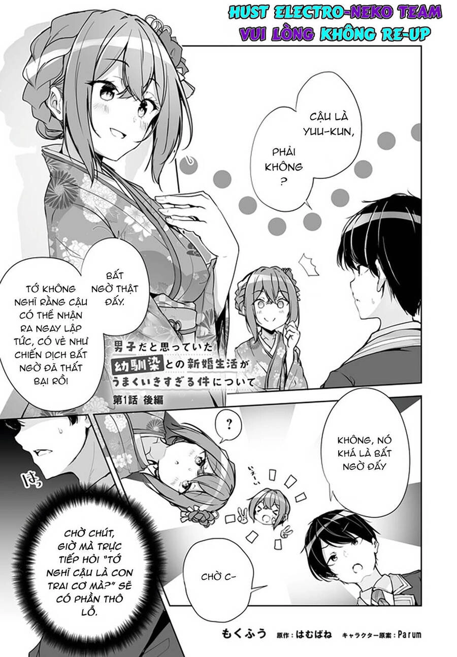 Danshi Da To Omotteita Osananajimi To No Shinkon Seikatsu Ga Umakuiki Sugiru Kudan Ni Tsuite Chapter 1.2 - 4