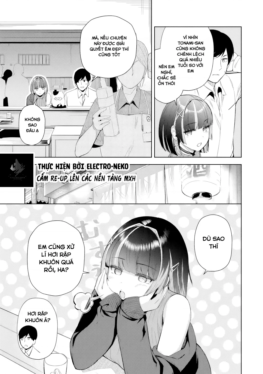 Cô nữ sinh đại học lạnh lùng đứng cạnh tôi ở quán Izakaya (Gloomy Neighbor at the Standing Bar) Chapter 1 - 36