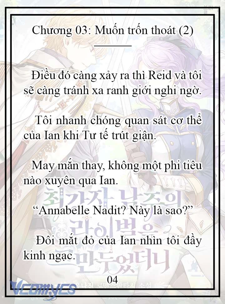 [Novel] Tôi Không Còn Là Đối Thủ Của Nam Chính Chapter  3 - 5