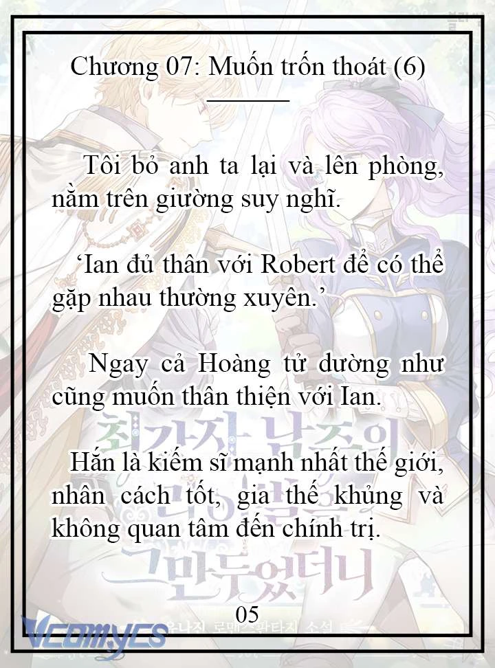 [Novel] Tôi Không Còn Là Đối Thủ Của Nam Chính Chapter  7 - 6