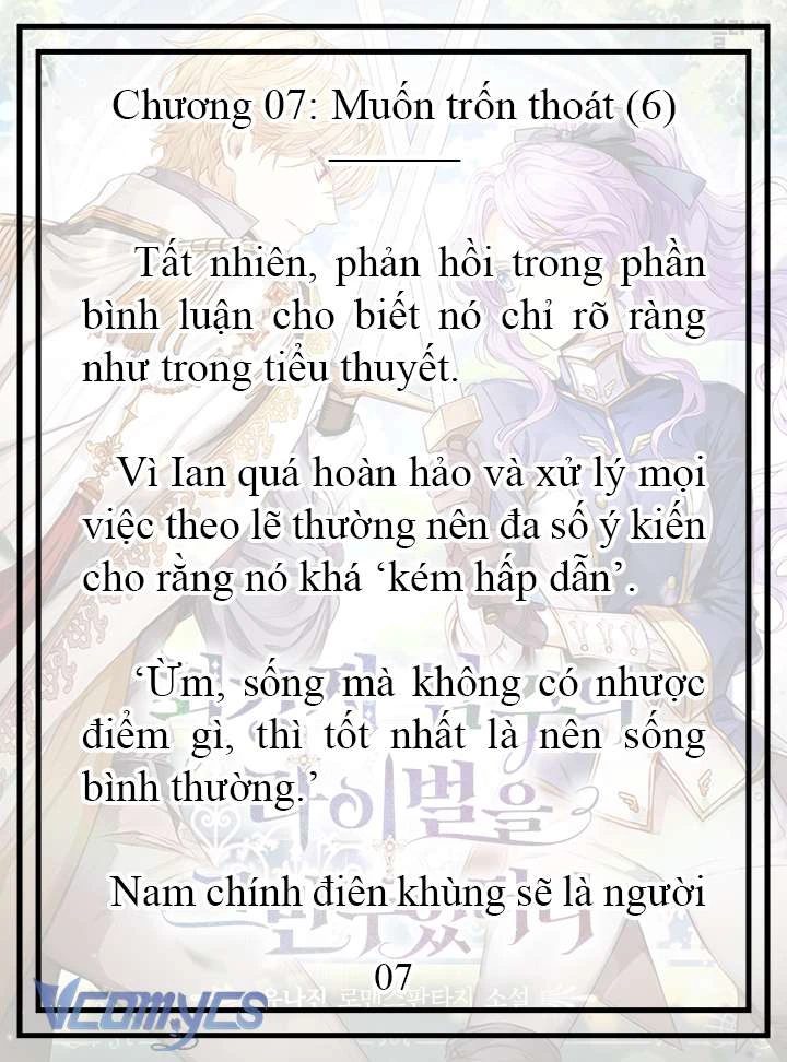 [Novel] Tôi Không Còn Là Đối Thủ Của Nam Chính Chapter  7 - 8
