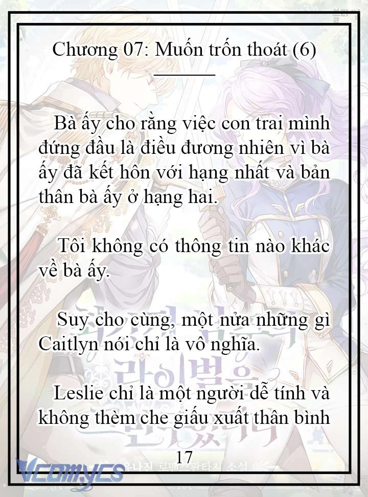 [Novel] Tôi Không Còn Là Đối Thủ Của Nam Chính Chapter  7 - 18