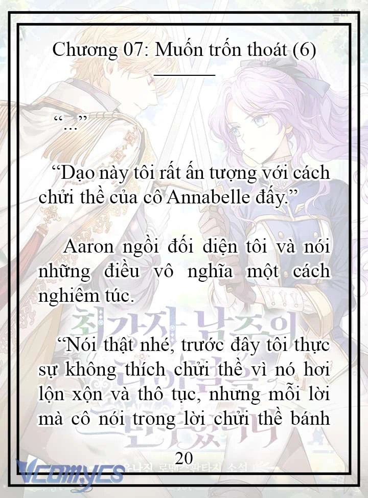 [Novel] Tôi Không Còn Là Đối Thủ Của Nam Chính Chapter  7 - 21