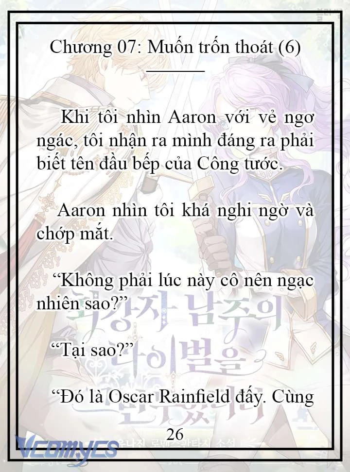 [Novel] Tôi Không Còn Là Đối Thủ Của Nam Chính Chapter  7 - 27
