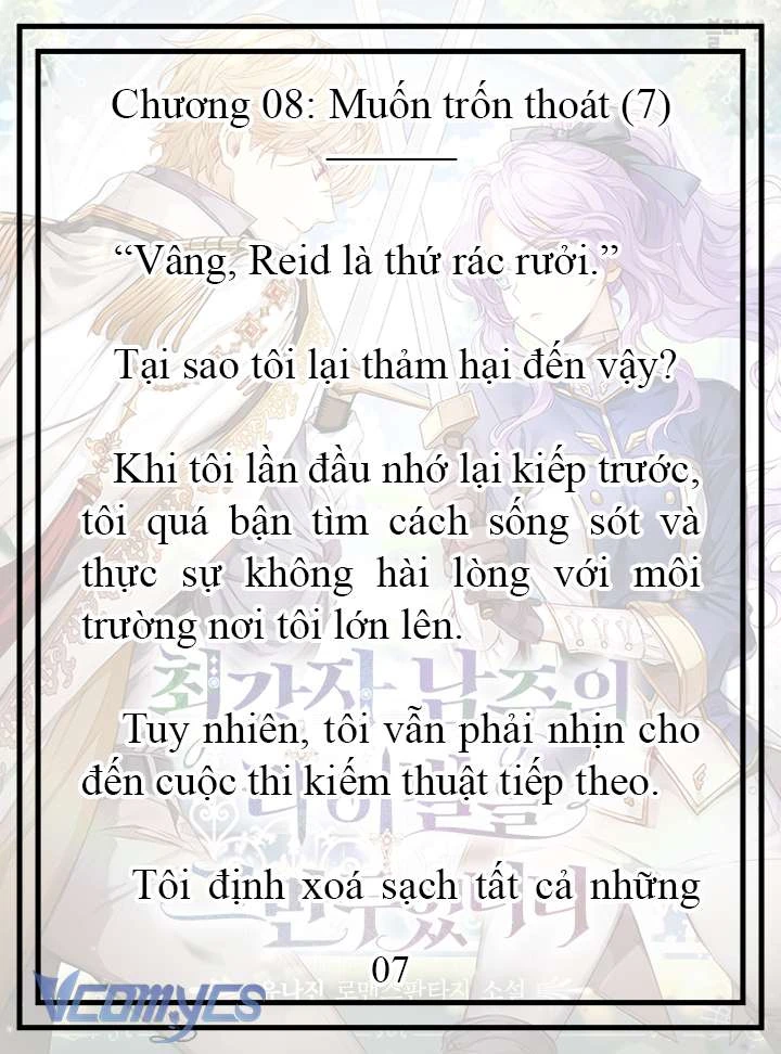 [Novel] Tôi Không Còn Là Đối Thủ Của Nam Chính Chapter  8 - 8