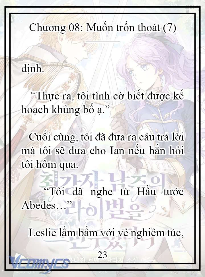 [Novel] Tôi Không Còn Là Đối Thủ Của Nam Chính Chapter  8 - 24