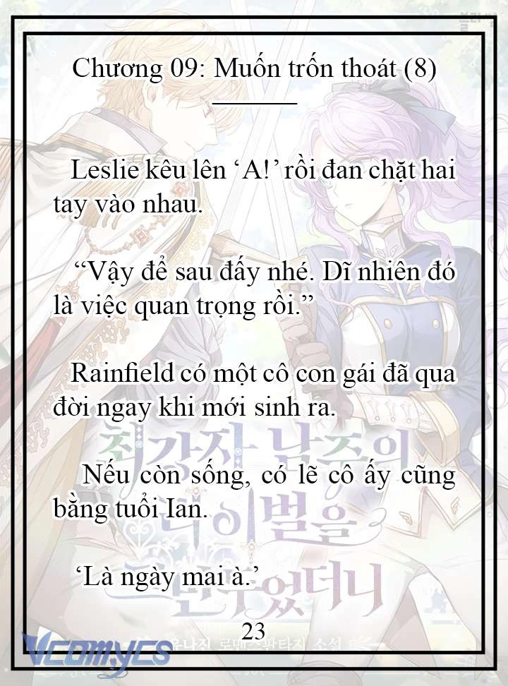 [Novel] Tôi Không Còn Là Đối Thủ Của Nam Chính Chapter  9 - 24