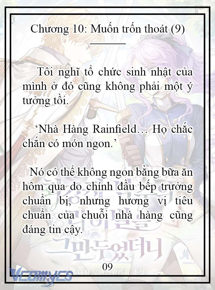[Novel] Tôi Không Còn Là Đối Thủ Của Nam Chính Chapter  10 - 10