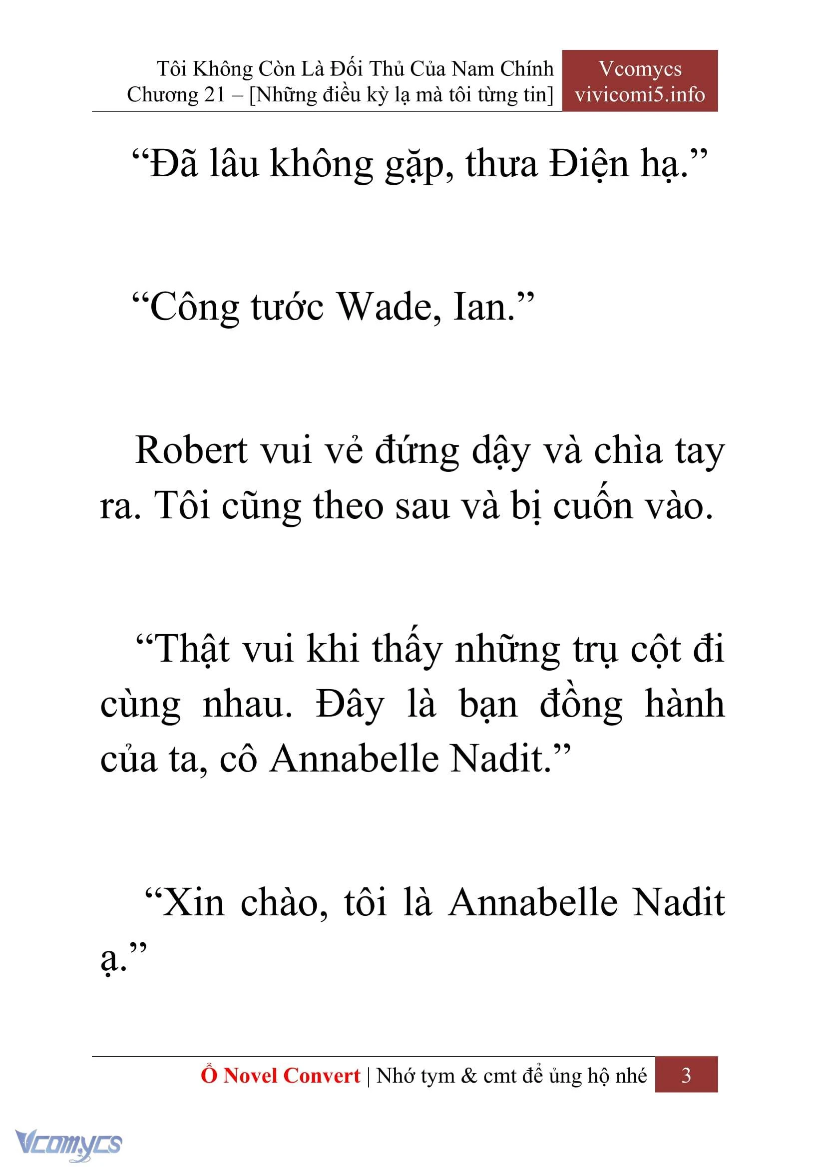 [Novel] Tôi Không Còn Là Đối Thủ Của Nam Chính Chapter  21 - 5