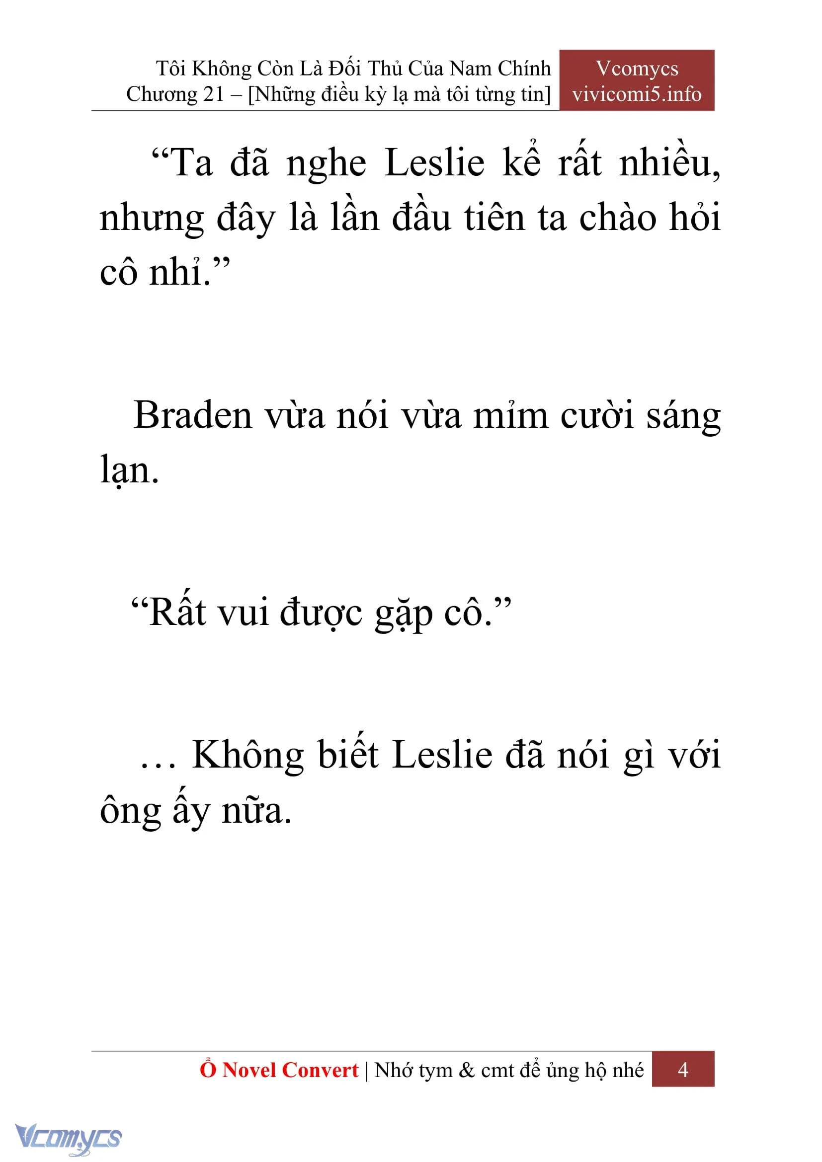 [Novel] Tôi Không Còn Là Đối Thủ Của Nam Chính Chapter  21 - 6