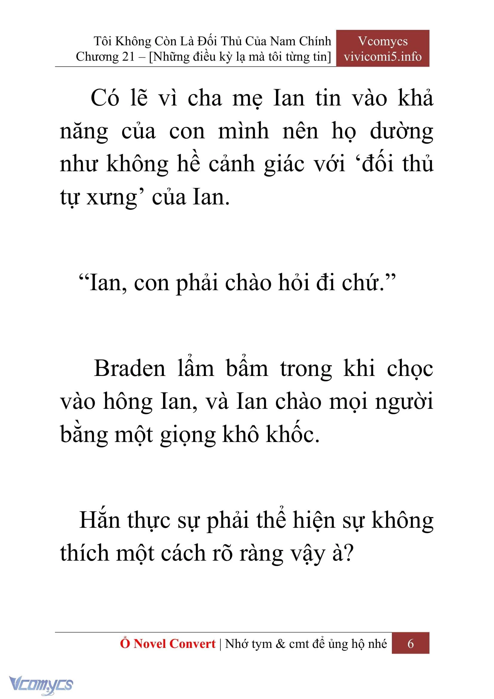 [Novel] Tôi Không Còn Là Đối Thủ Của Nam Chính Chapter  21 - 8