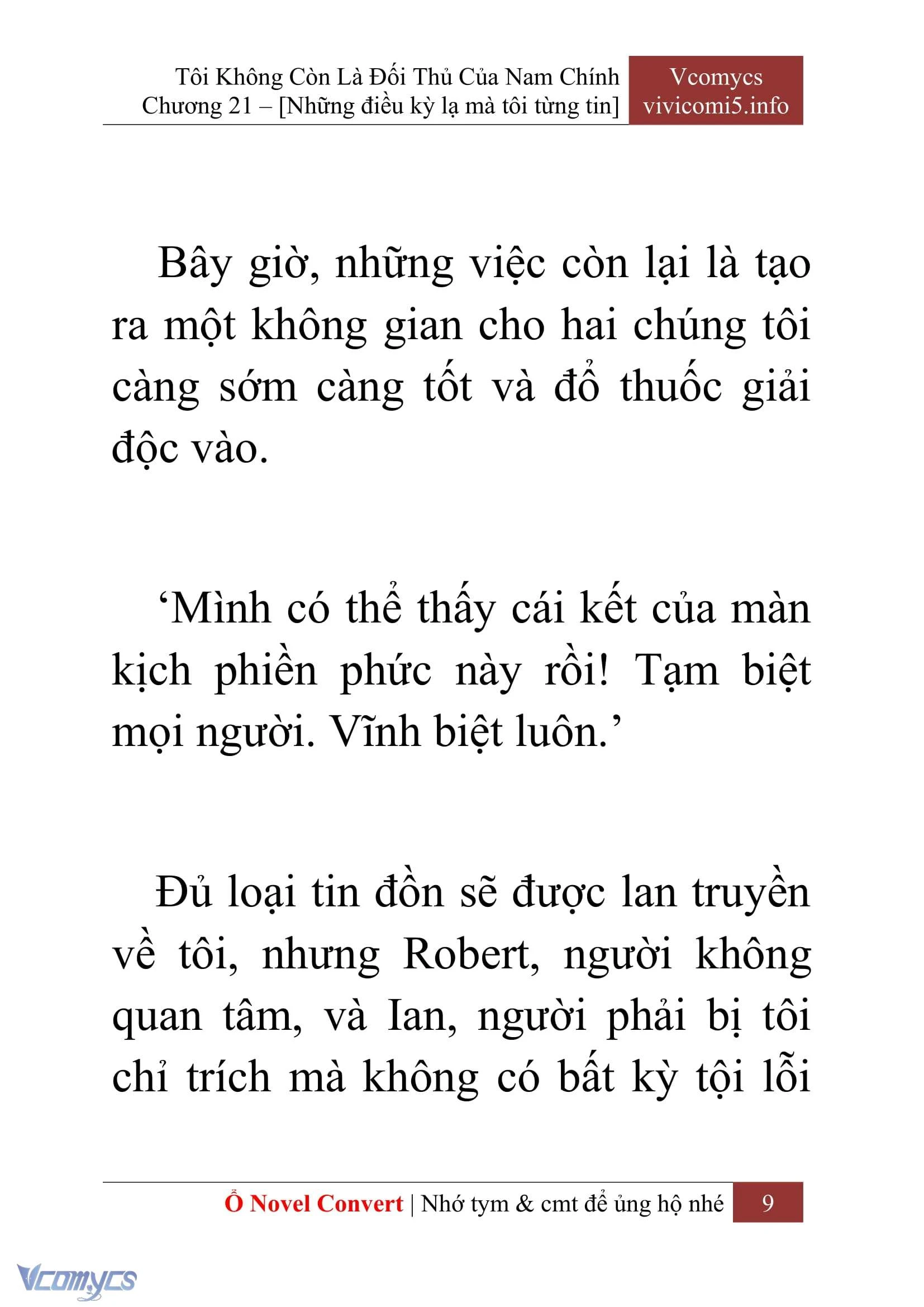 [Novel] Tôi Không Còn Là Đối Thủ Của Nam Chính Chapter  21 - 11