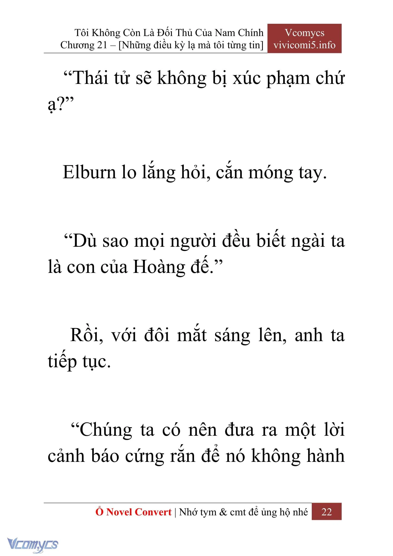 [Novel] Tôi Không Còn Là Đối Thủ Của Nam Chính Chapter  21 - 24