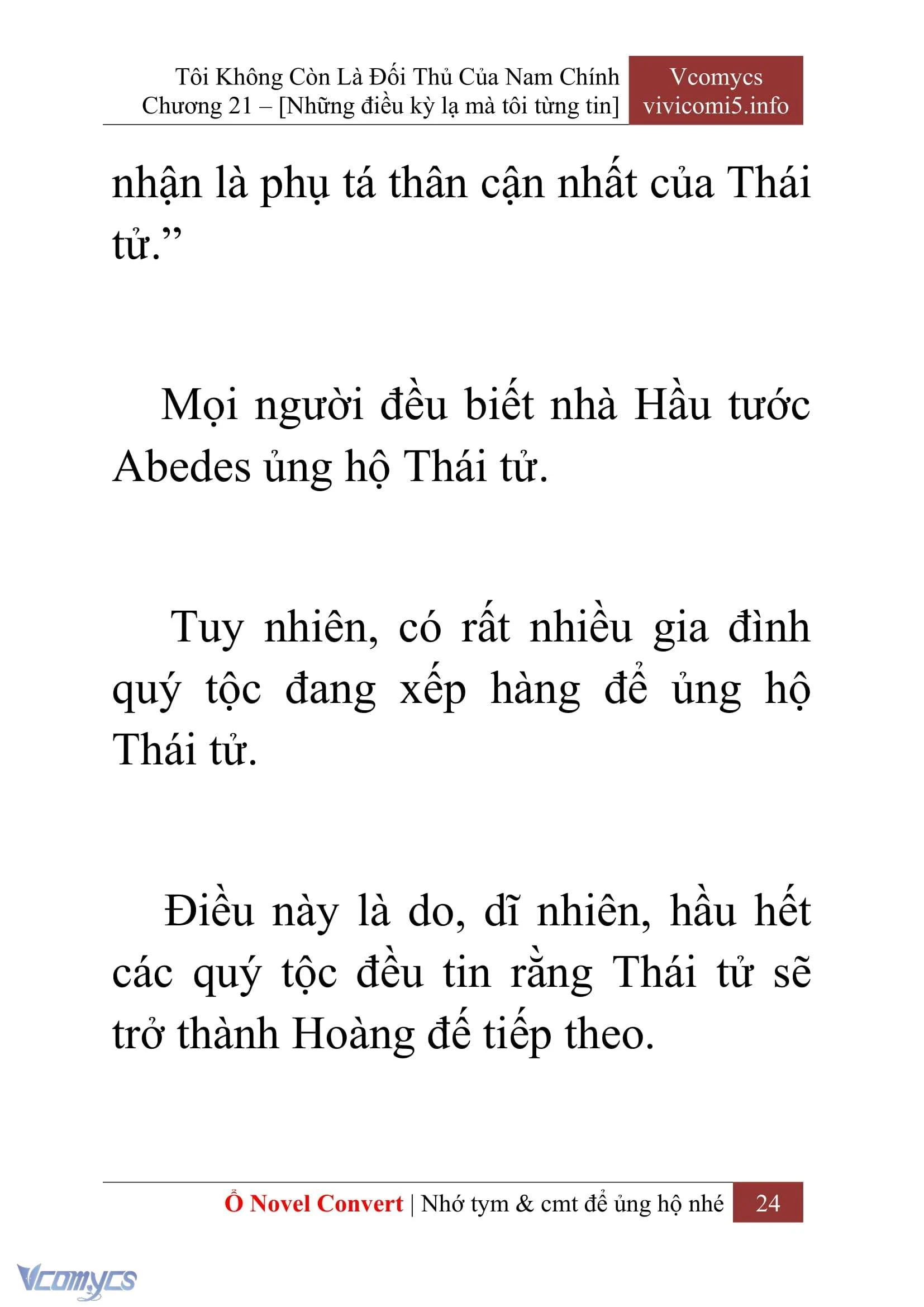 [Novel] Tôi Không Còn Là Đối Thủ Của Nam Chính Chapter  21 - 26