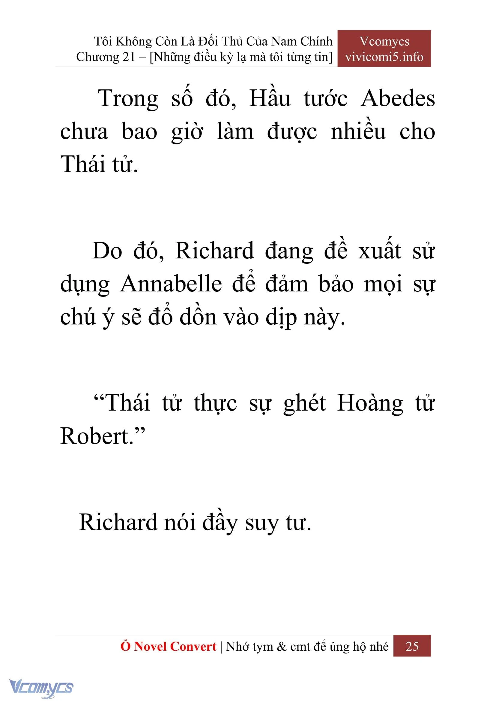 [Novel] Tôi Không Còn Là Đối Thủ Của Nam Chính Chapter  21 - 27