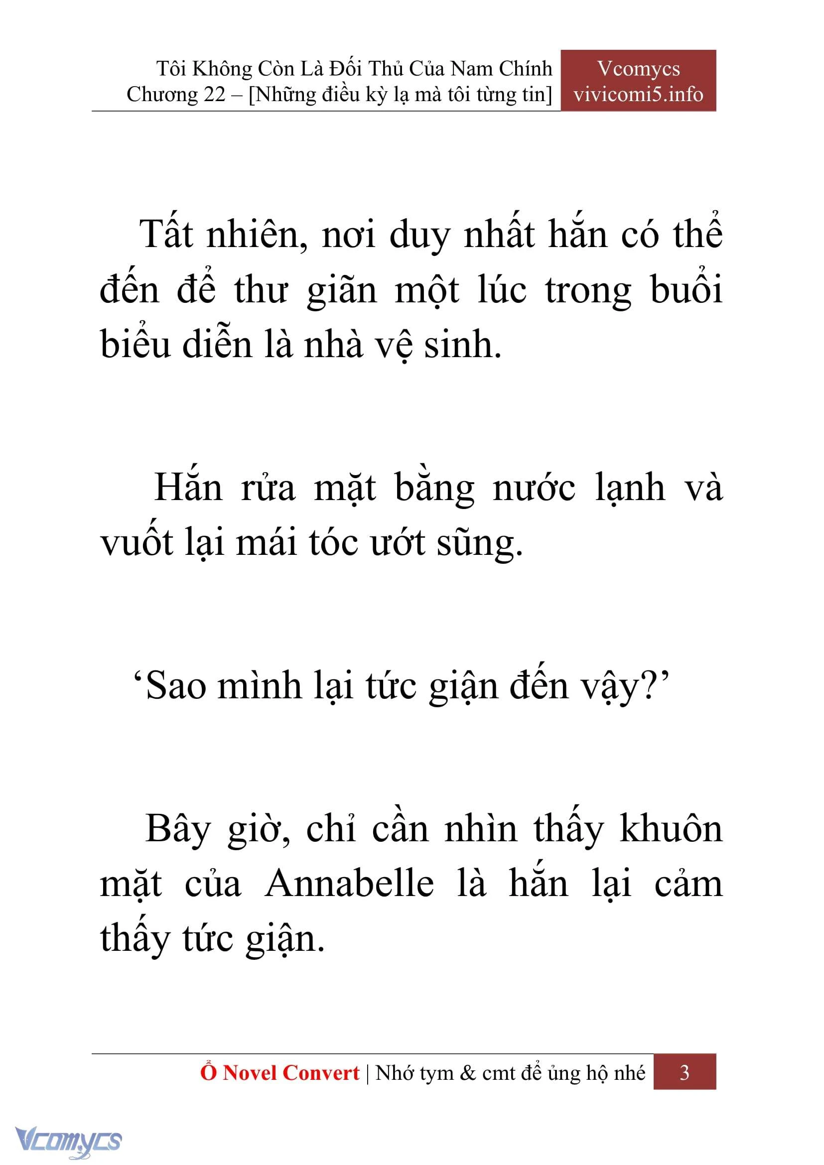 [Novel] Tôi Không Còn Là Đối Thủ Của Nam Chính Chapter  22 - 5
