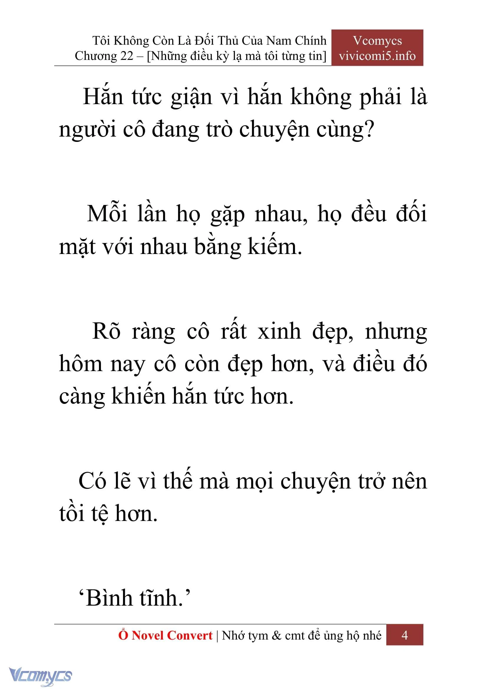 [Novel] Tôi Không Còn Là Đối Thủ Của Nam Chính Chapter  22 - 6