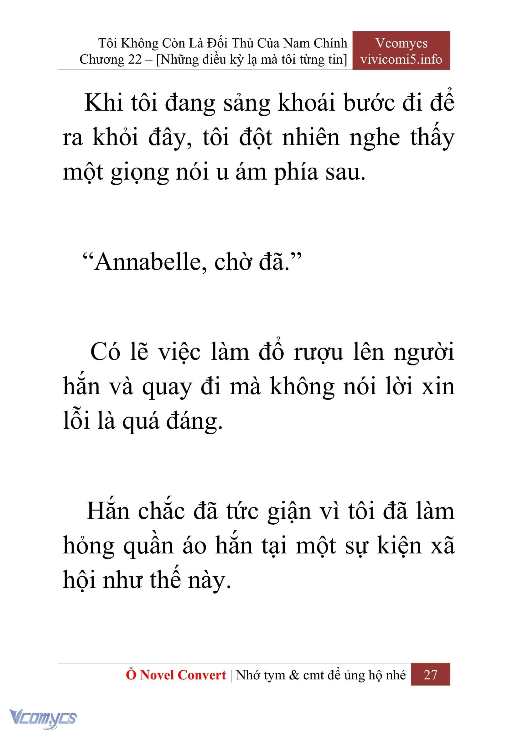 [Novel] Tôi Không Còn Là Đối Thủ Của Nam Chính Chapter  22 - 29