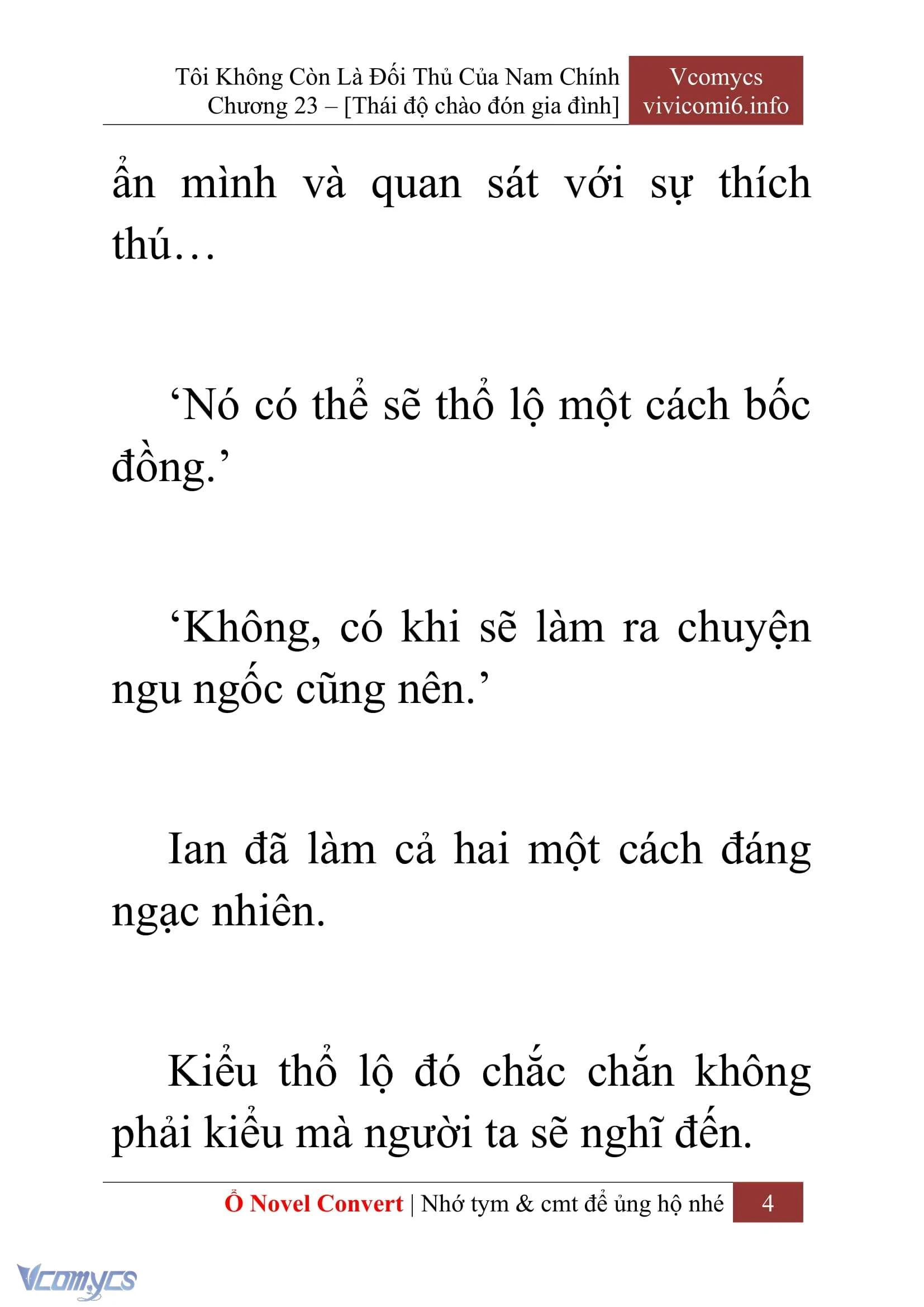 [Novel] Tôi Không Còn Là Đối Thủ Của Nam Chính Chapter  23 - 6