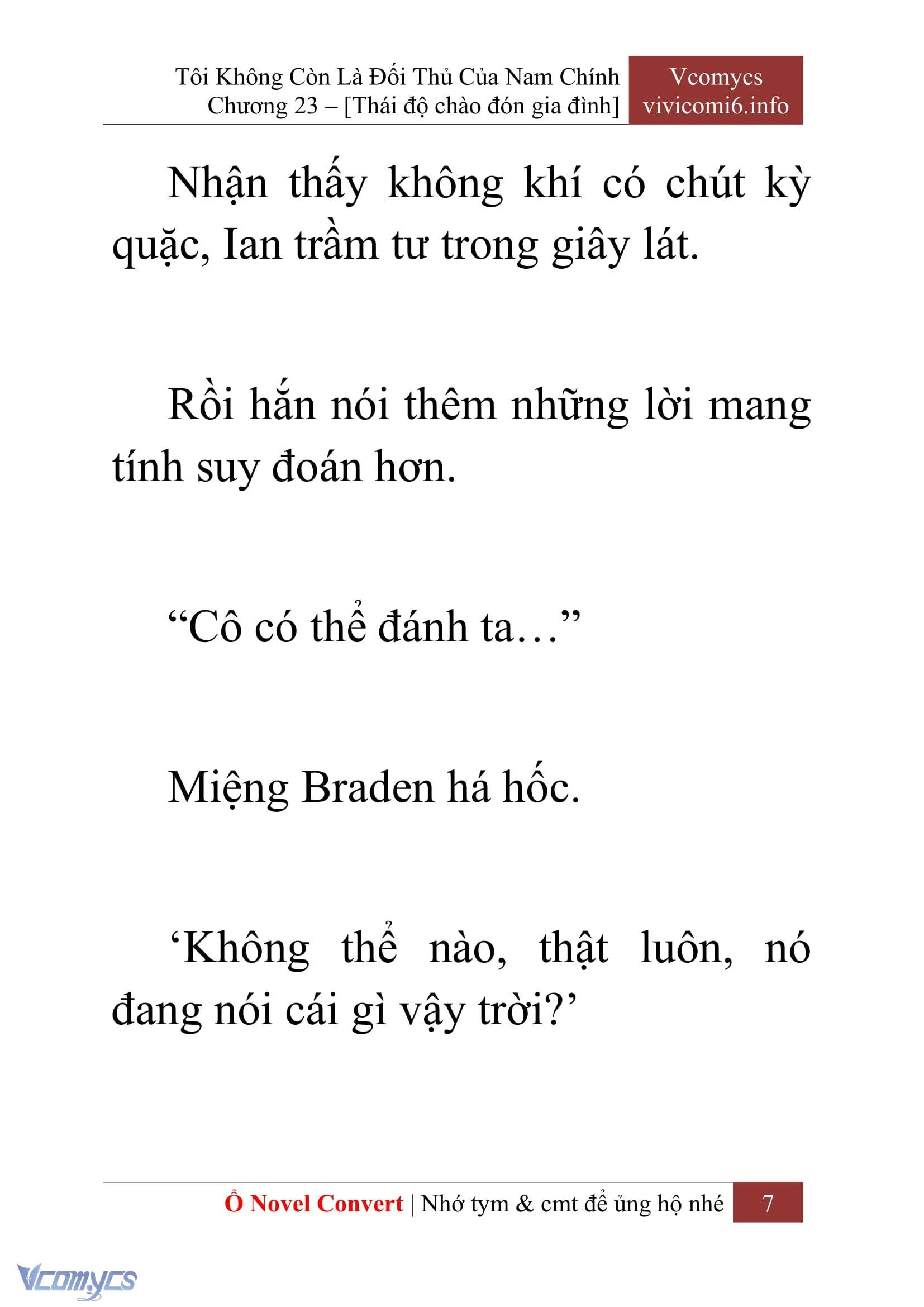 [Novel] Tôi Không Còn Là Đối Thủ Của Nam Chính Chapter  23 - 9