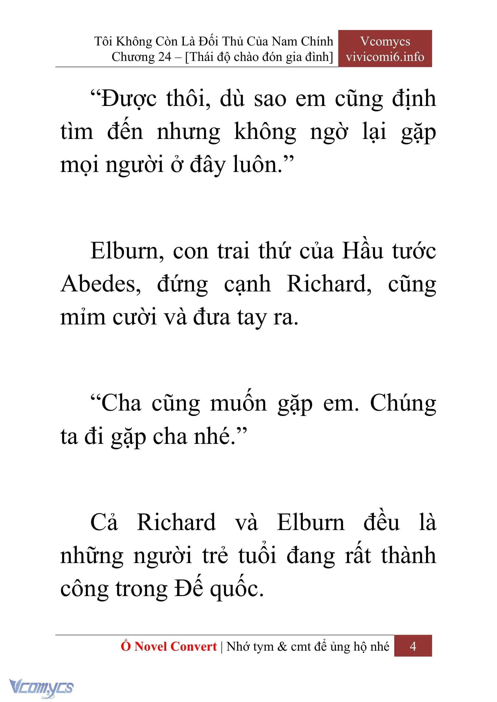 [Novel] Tôi Không Còn Là Đối Thủ Của Nam Chính Chapter  24 - 6