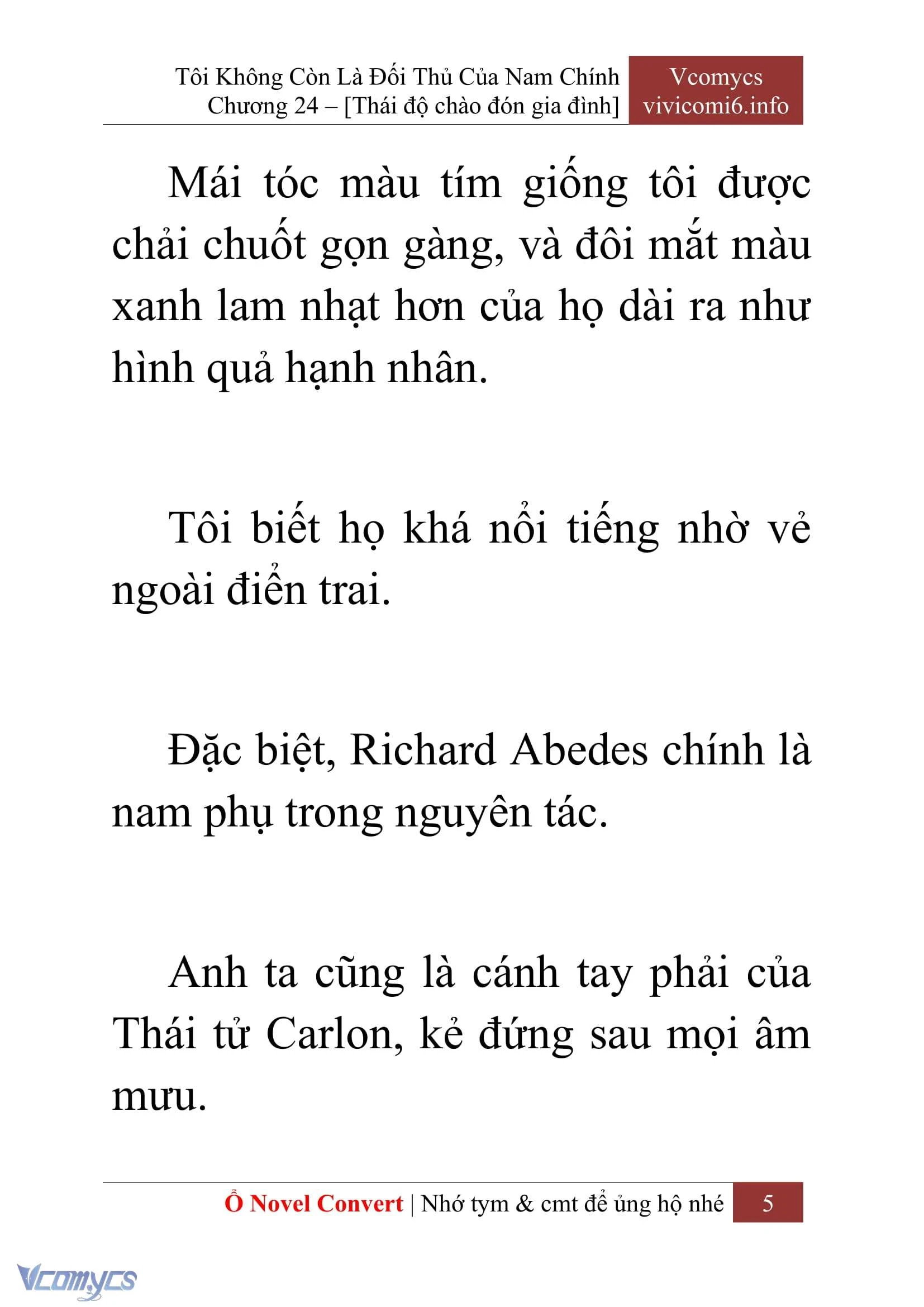[Novel] Tôi Không Còn Là Đối Thủ Của Nam Chính Chapter  24 - 7
