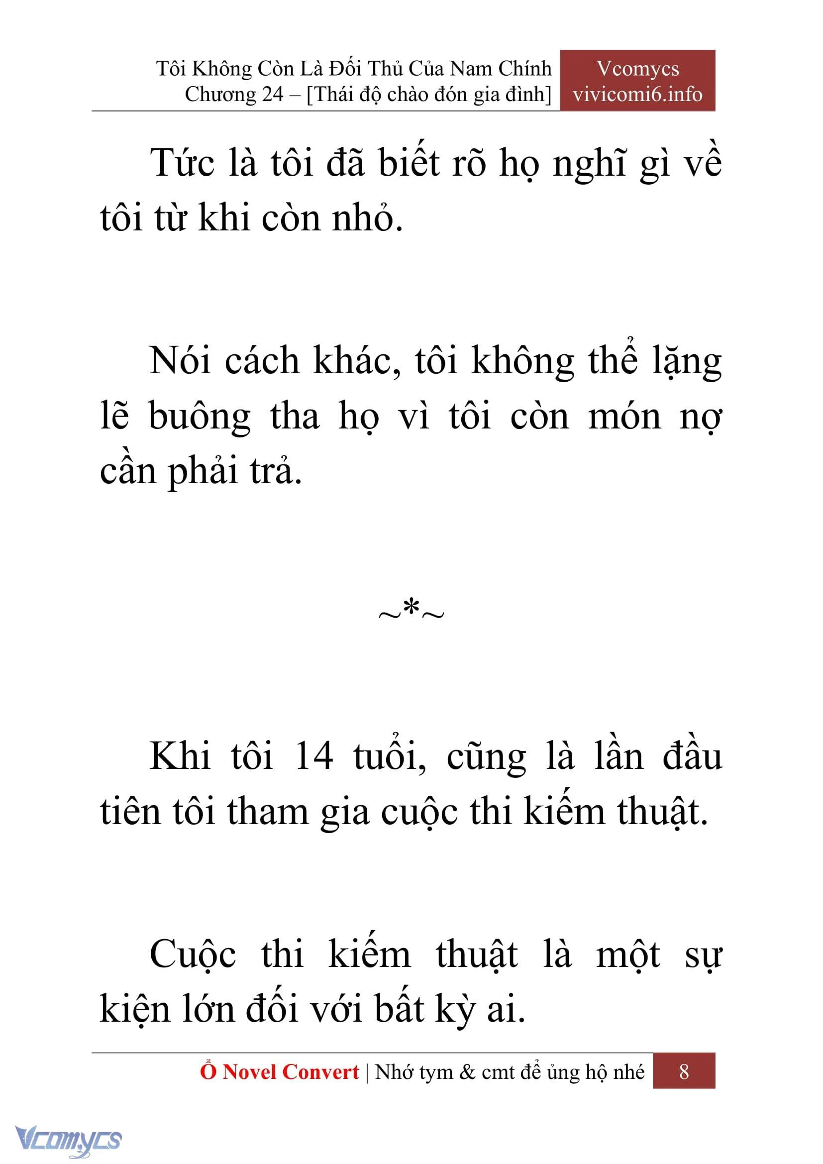 [Novel] Tôi Không Còn Là Đối Thủ Của Nam Chính Chapter  24 - 10