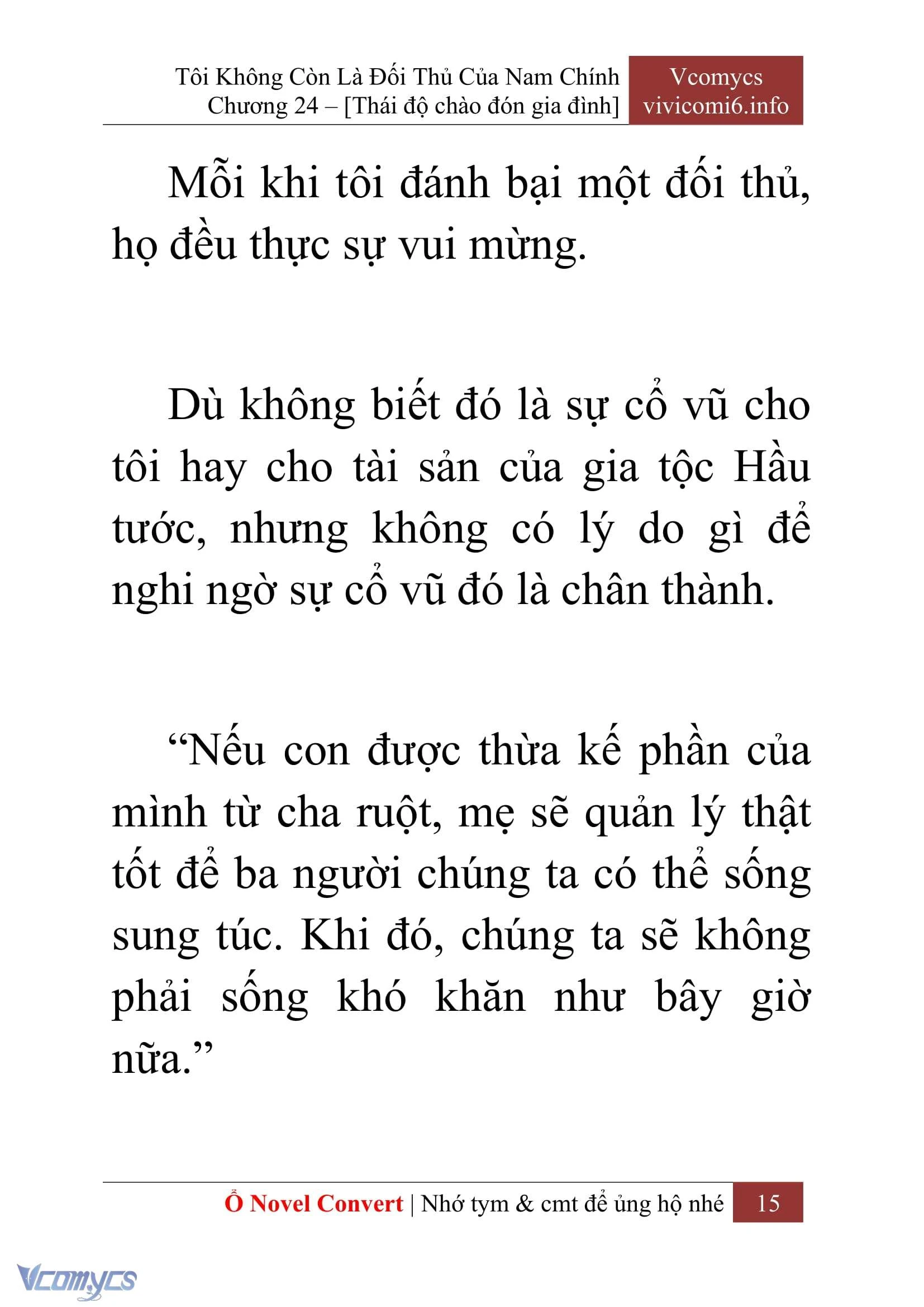 [Novel] Tôi Không Còn Là Đối Thủ Của Nam Chính Chapter  24 - 17
