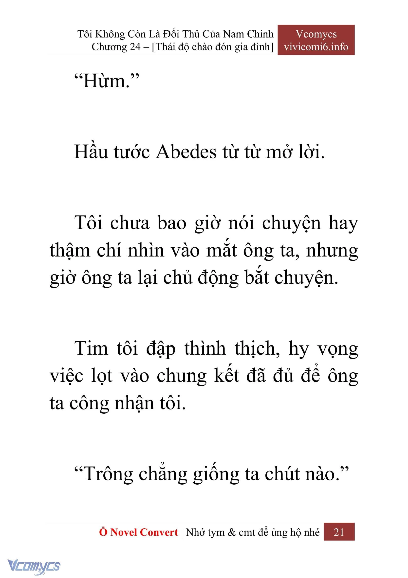 [Novel] Tôi Không Còn Là Đối Thủ Của Nam Chính Chapter  24 - 23