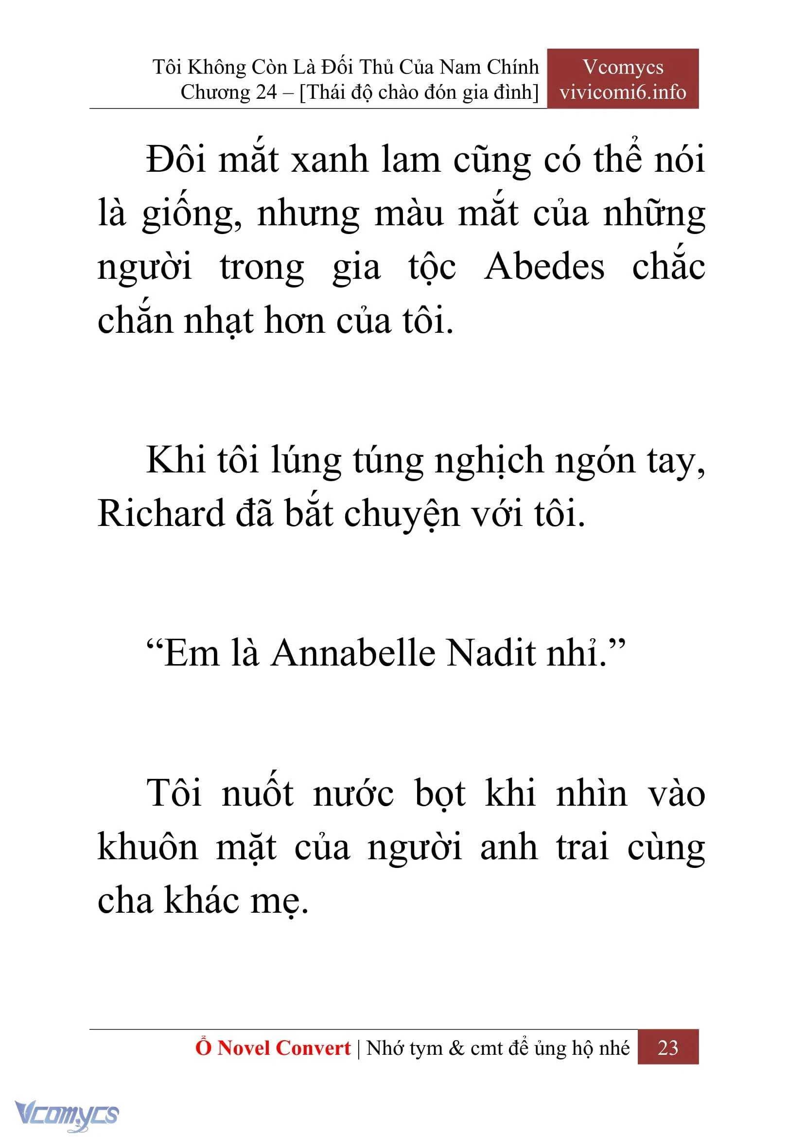 [Novel] Tôi Không Còn Là Đối Thủ Của Nam Chính Chapter  24 - 25