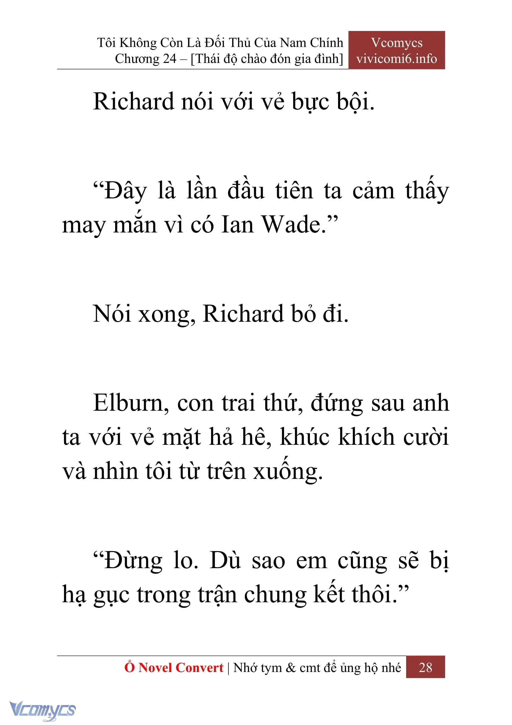 [Novel] Tôi Không Còn Là Đối Thủ Của Nam Chính Chapter  24 - 30