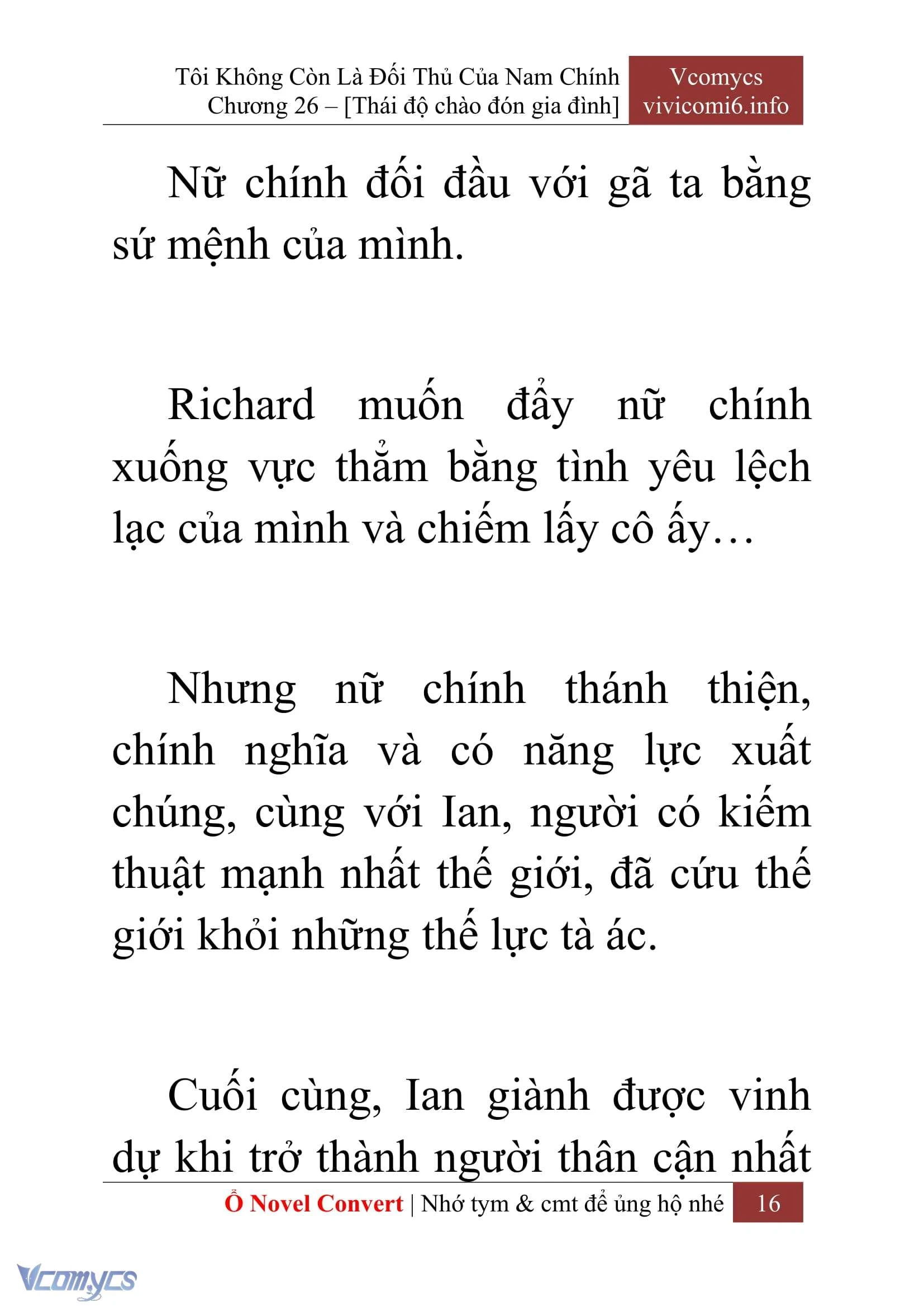 [Novel] Tôi Không Còn Là Đối Thủ Của Nam Chính Chapter  26 - 18