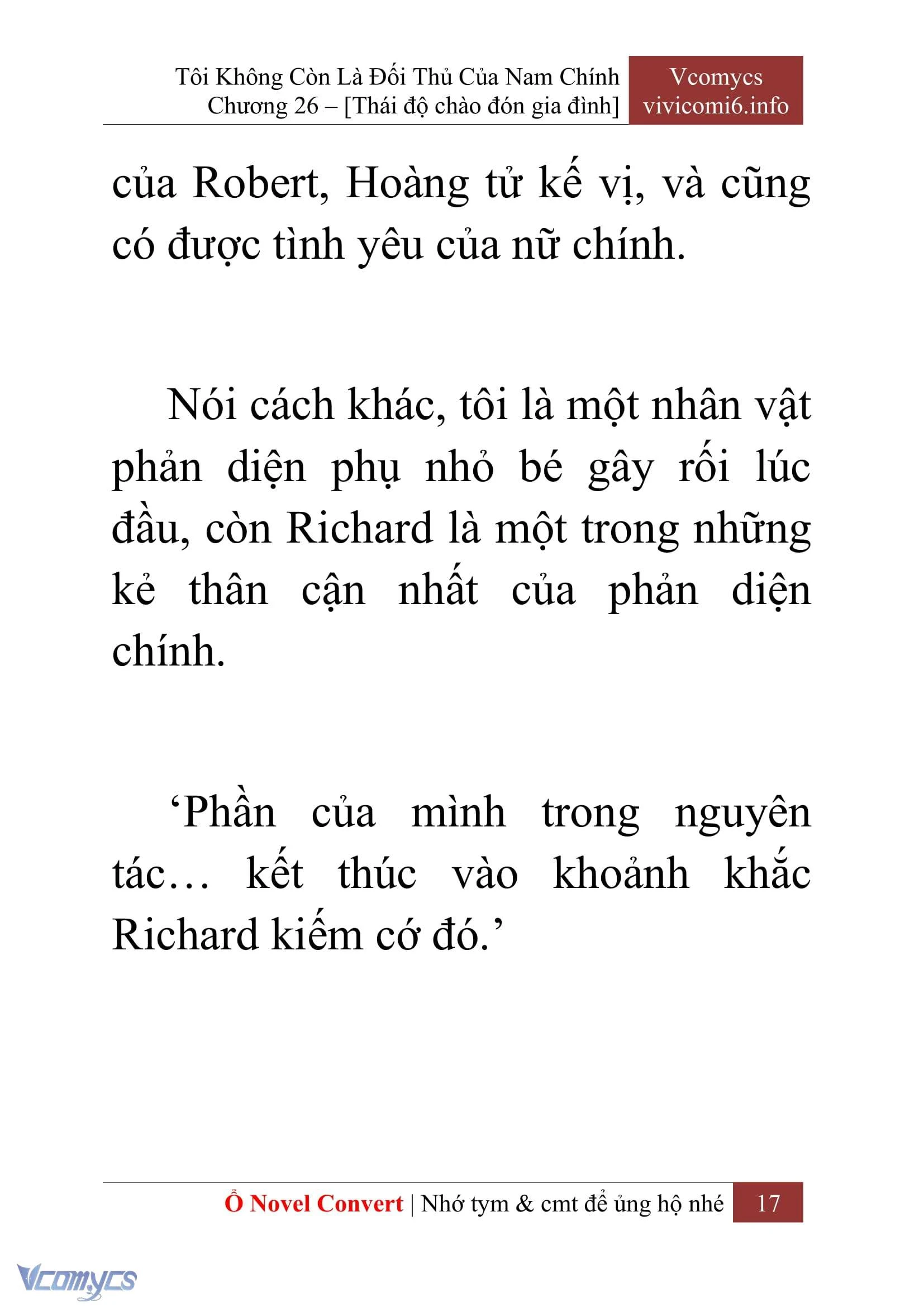 [Novel] Tôi Không Còn Là Đối Thủ Của Nam Chính Chapter  26 - 19