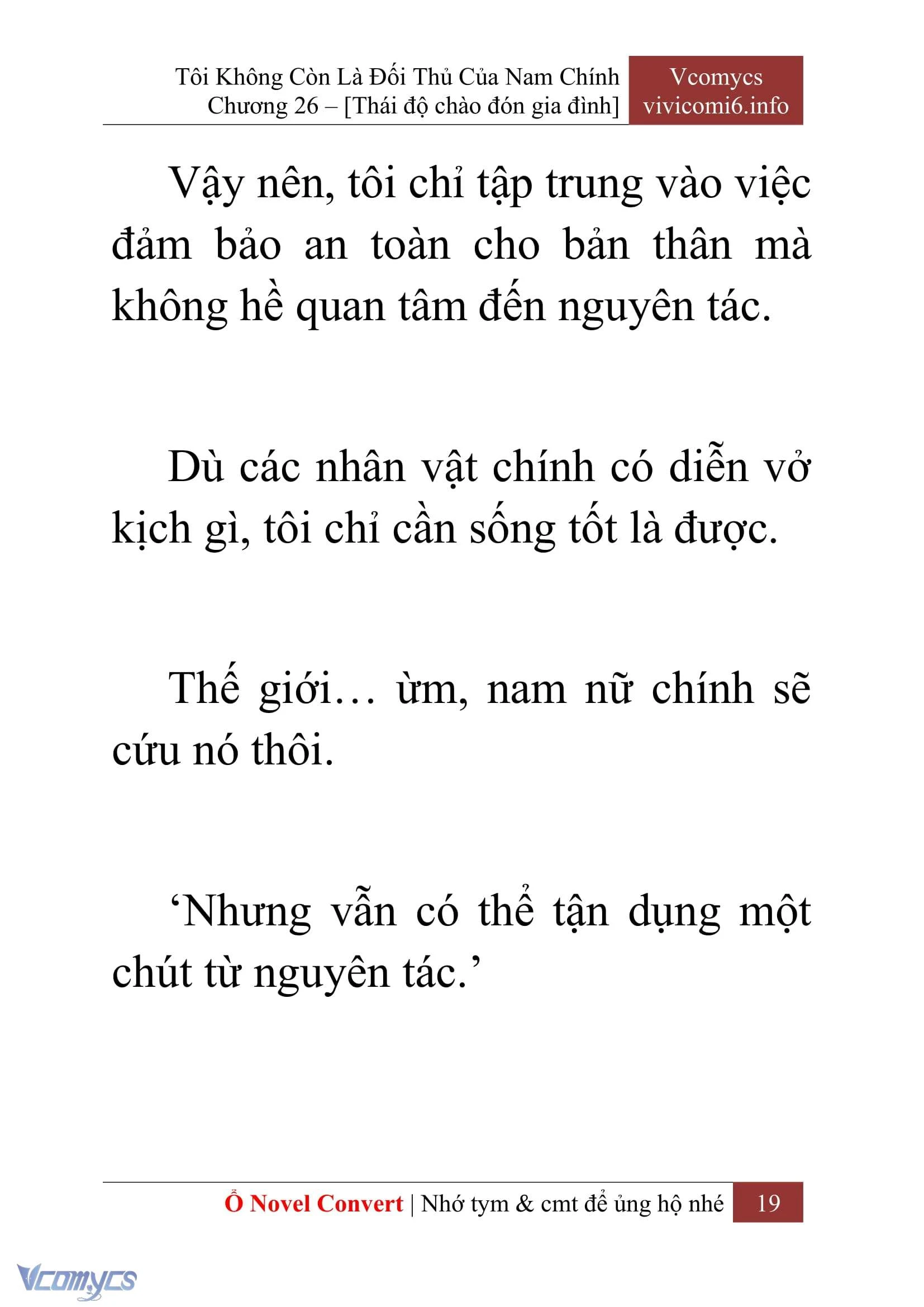[Novel] Tôi Không Còn Là Đối Thủ Của Nam Chính Chapter  26 - 21