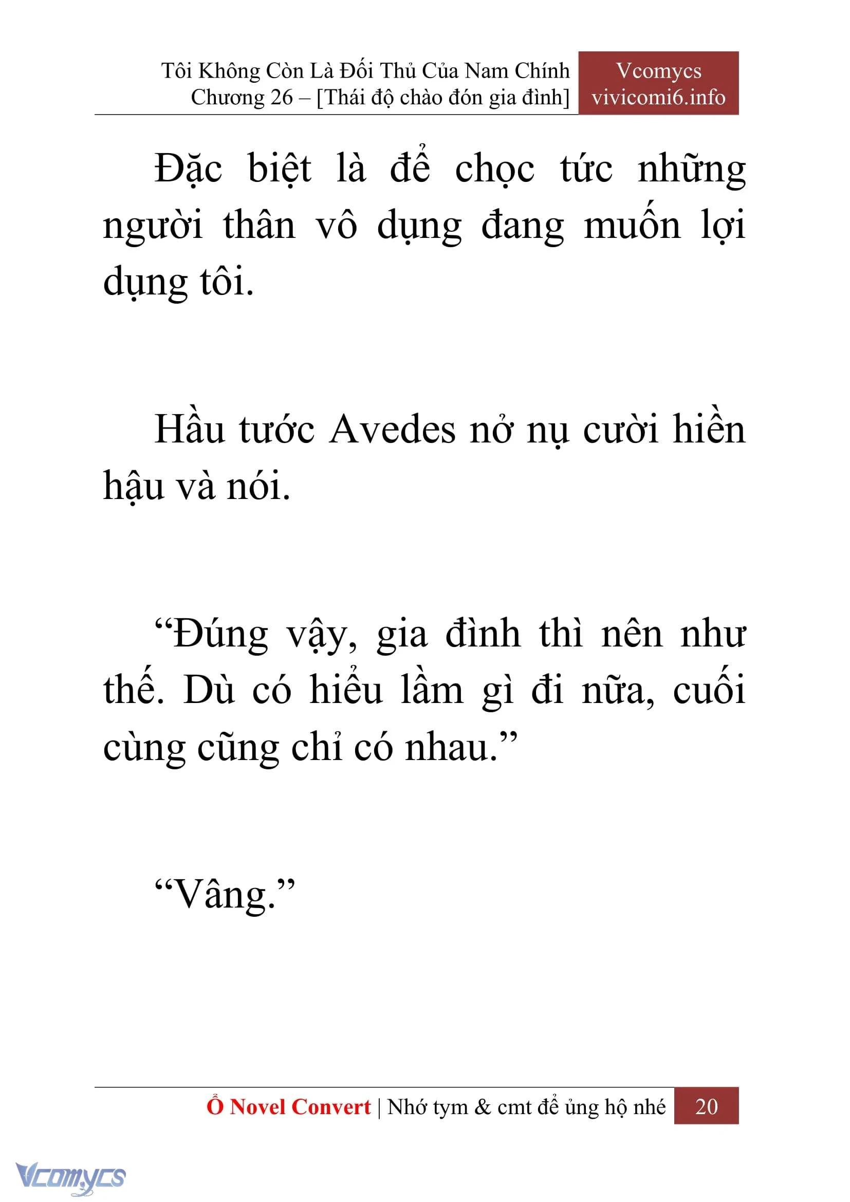 [Novel] Tôi Không Còn Là Đối Thủ Của Nam Chính Chapter  26 - 22