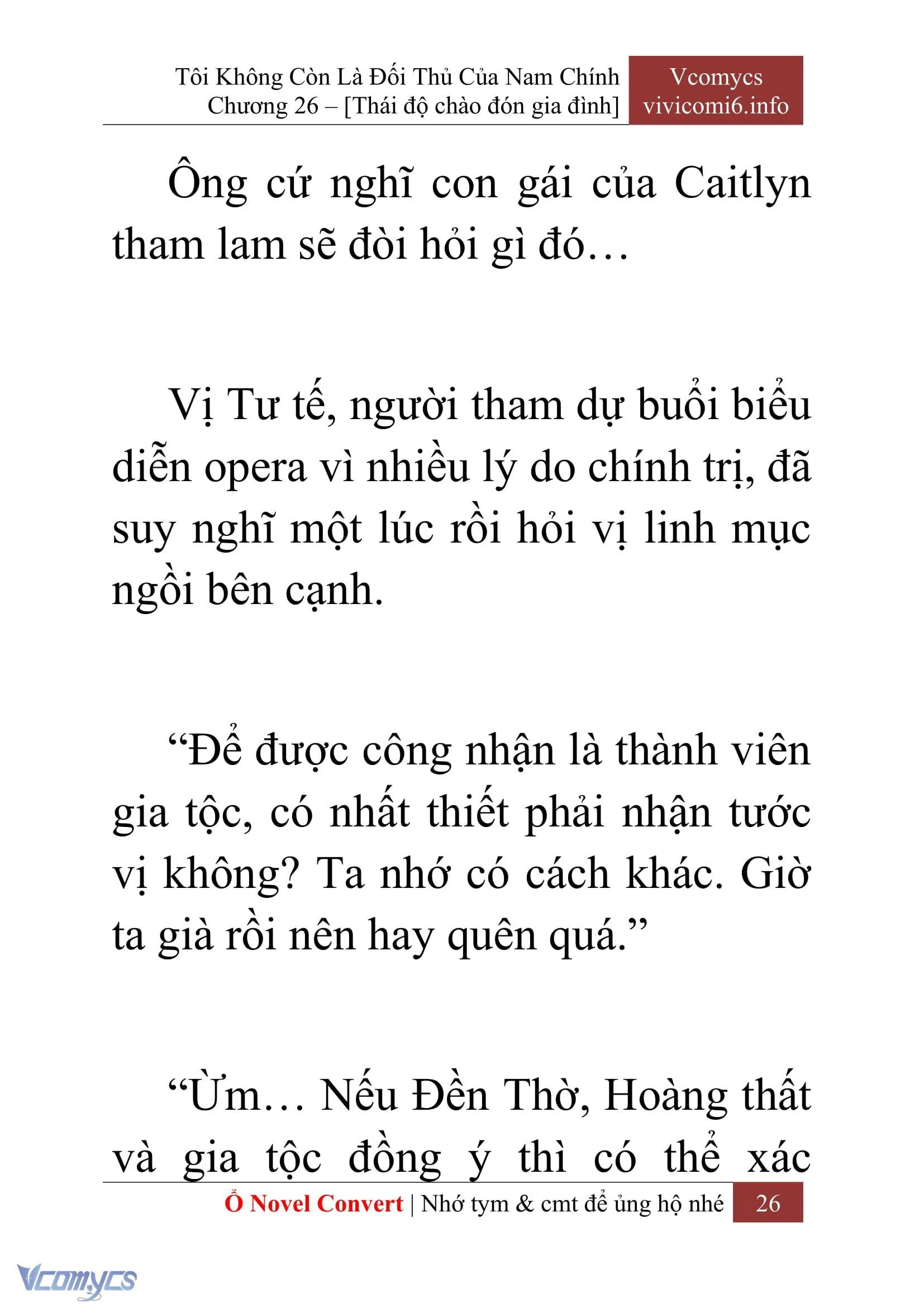 [Novel] Tôi Không Còn Là Đối Thủ Của Nam Chính Chapter  26 - 28