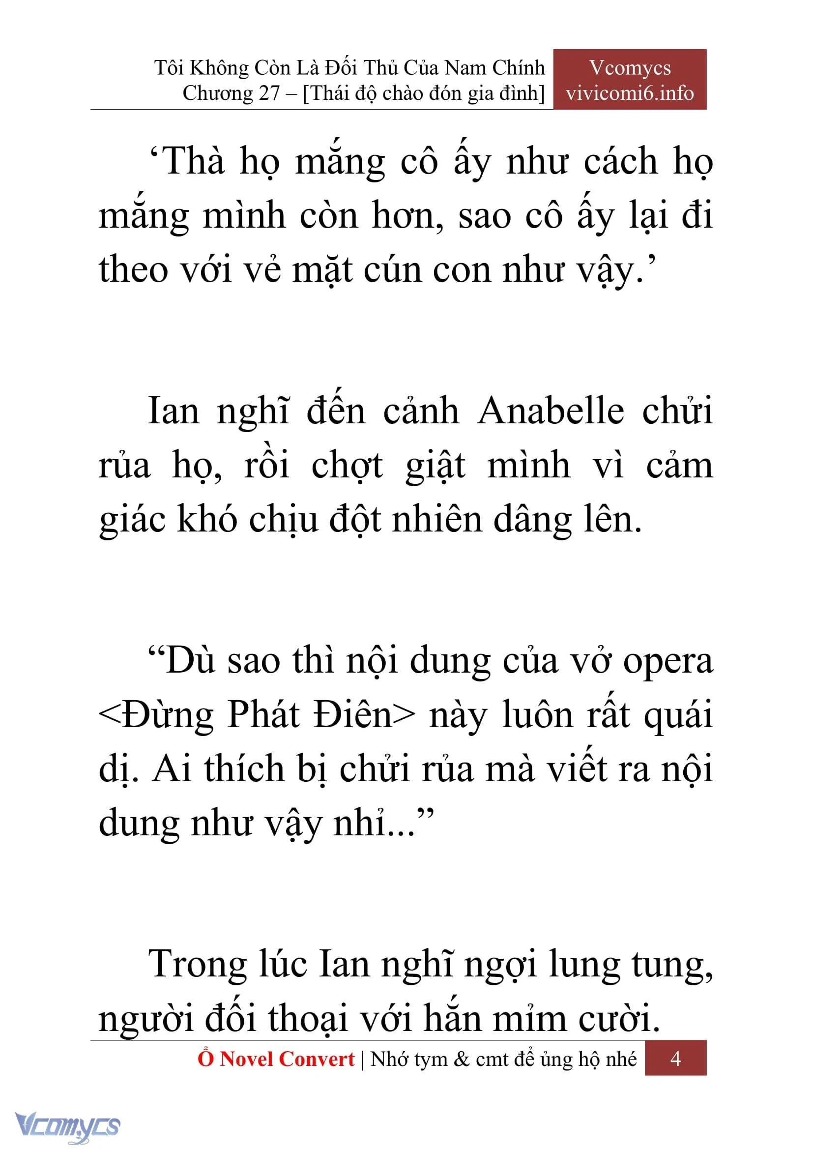 [Novel] Tôi Không Còn Là Đối Thủ Của Nam Chính Chapter  27 - 6