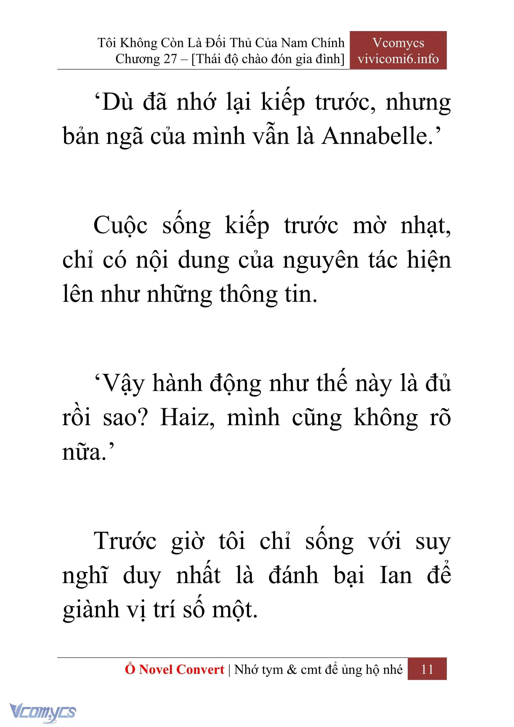 [Novel] Tôi Không Còn Là Đối Thủ Của Nam Chính Chapter  27 - 13