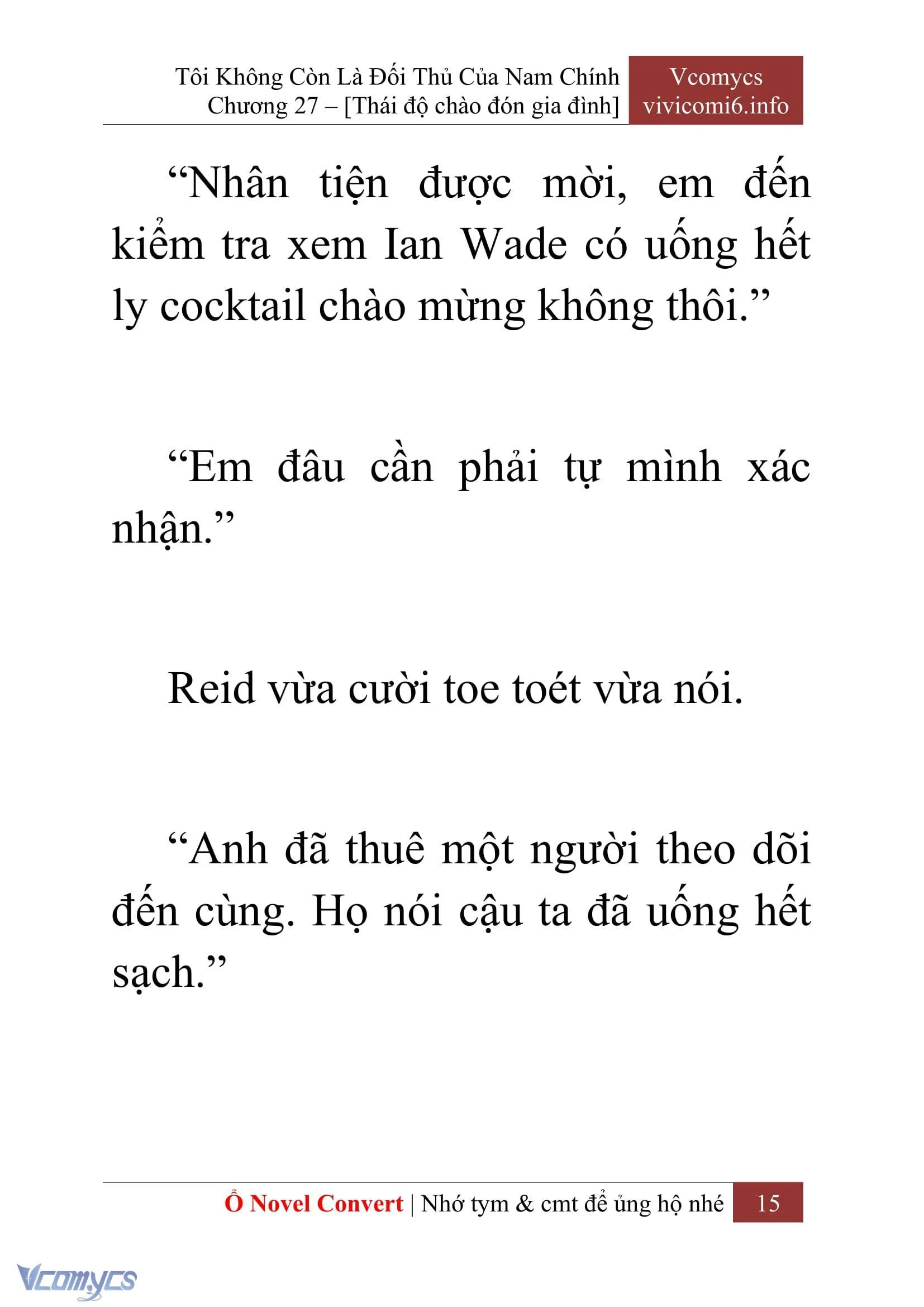 [Novel] Tôi Không Còn Là Đối Thủ Của Nam Chính Chapter  27 - 17