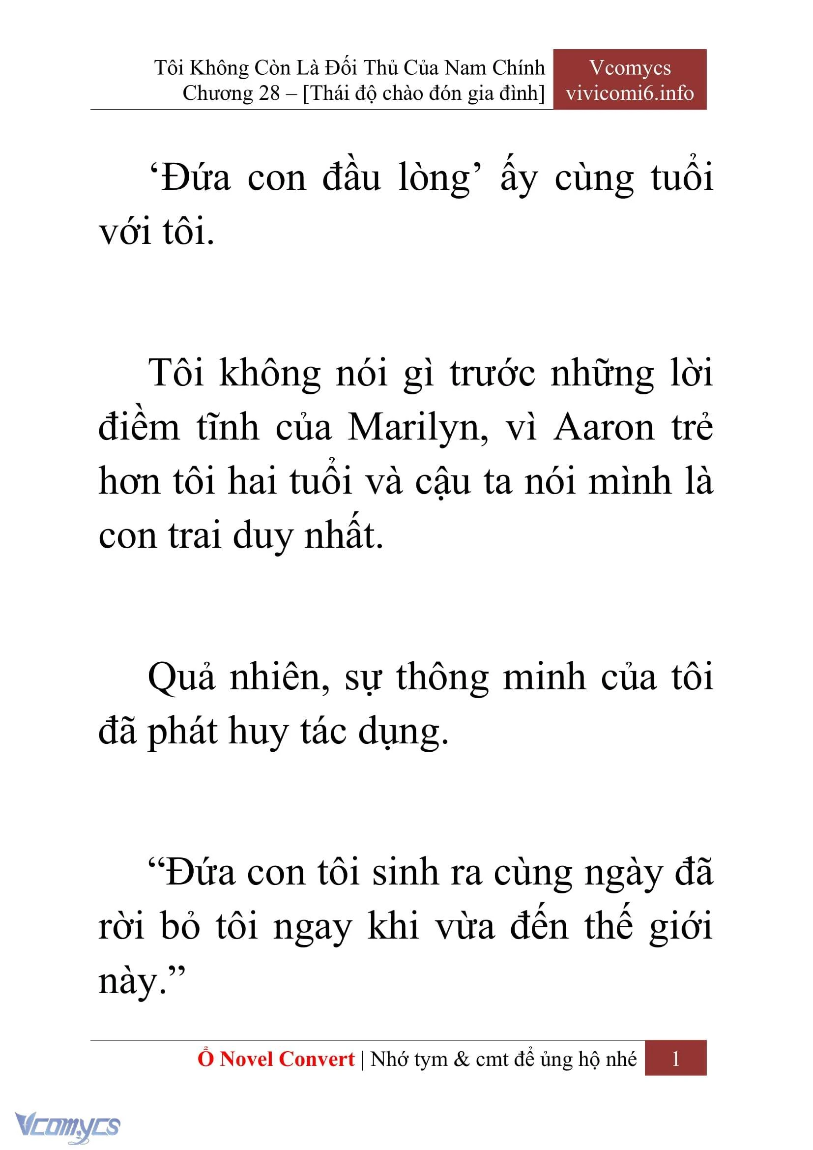 [Novel] Tôi Không Còn Là Đối Thủ Của Nam Chính Chapter  28 - 3