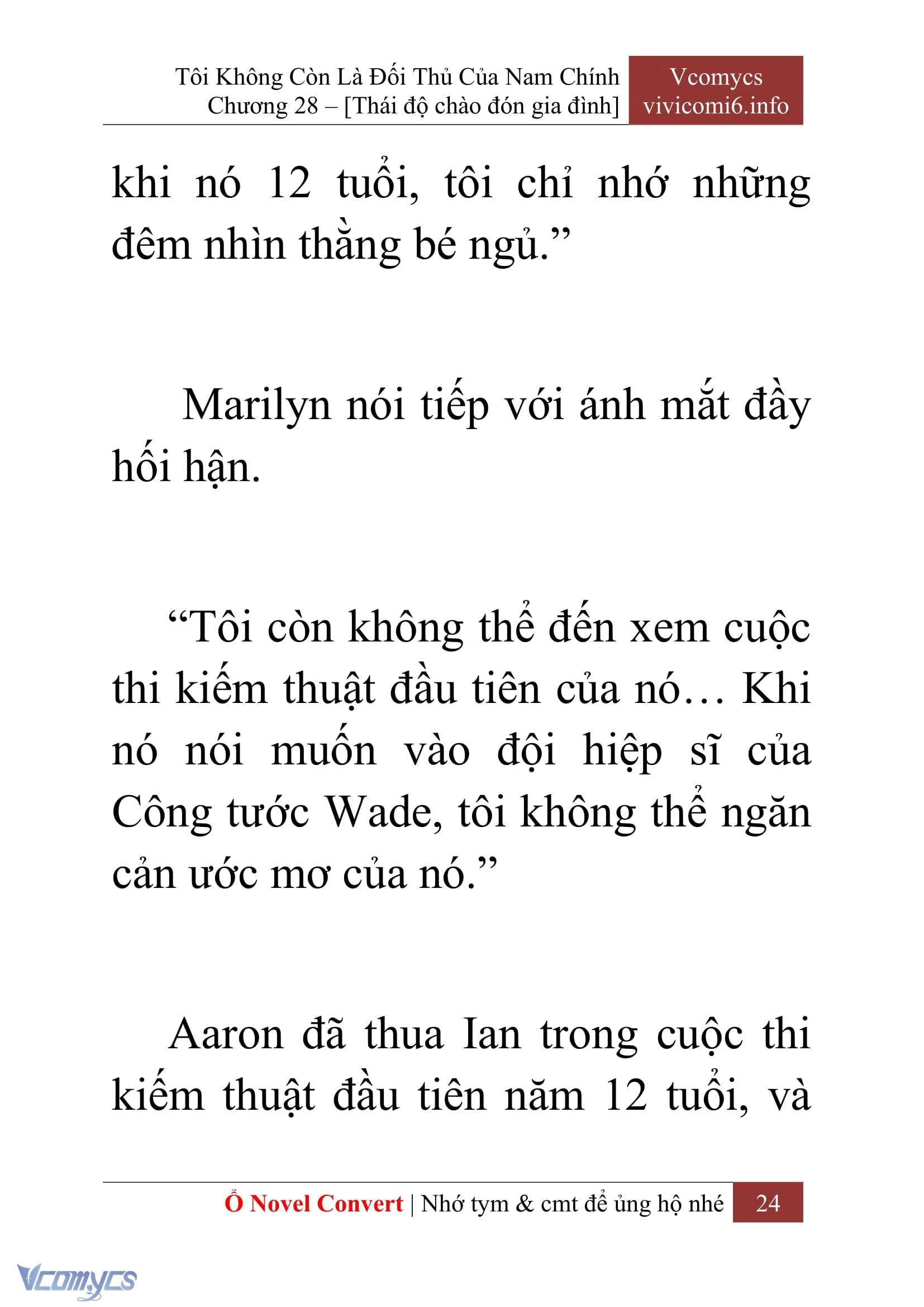 [Novel] Tôi Không Còn Là Đối Thủ Của Nam Chính Chapter  28 - 26