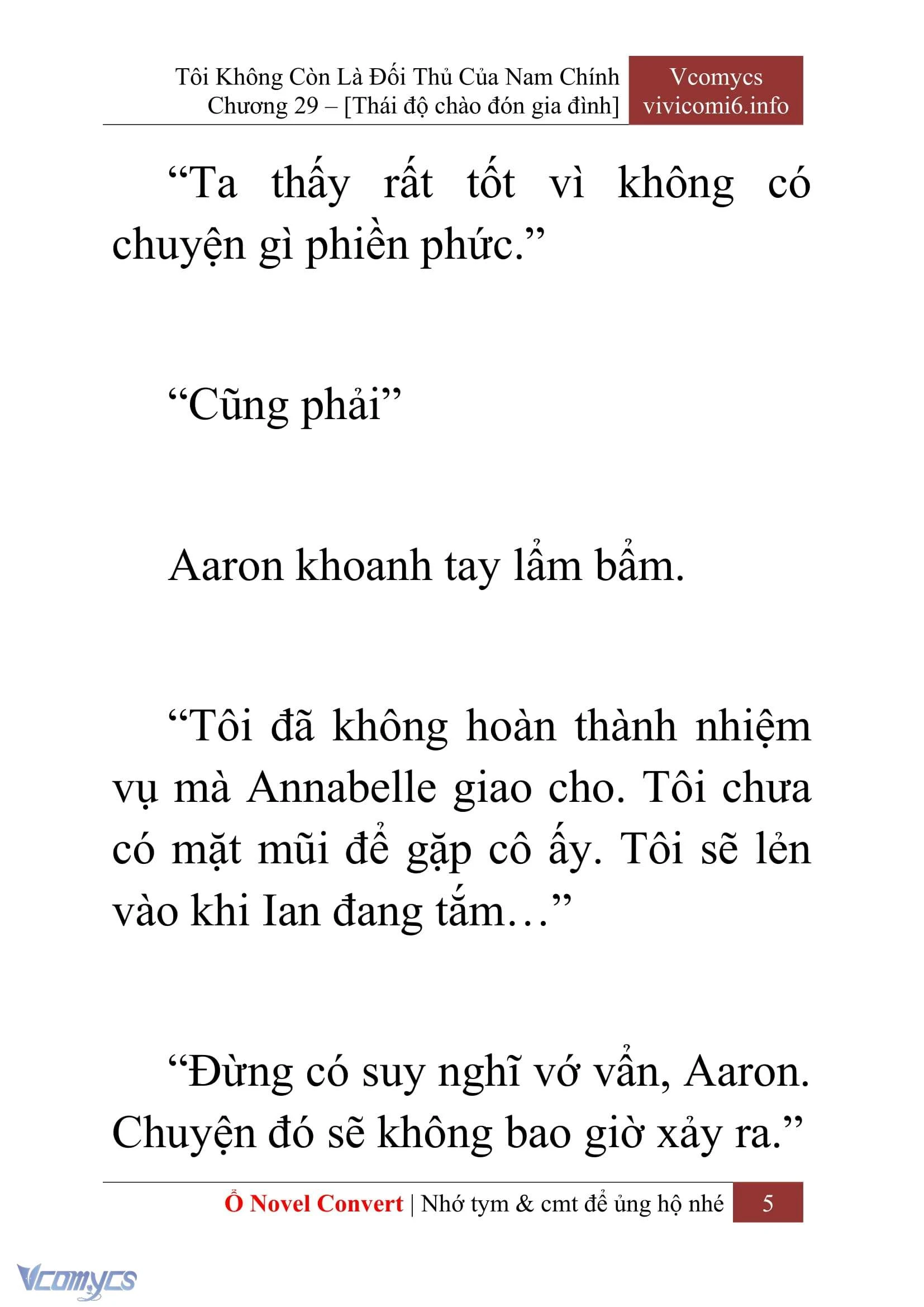 [Novel] Tôi Không Còn Là Đối Thủ Của Nam Chính Chapter  29 - 7